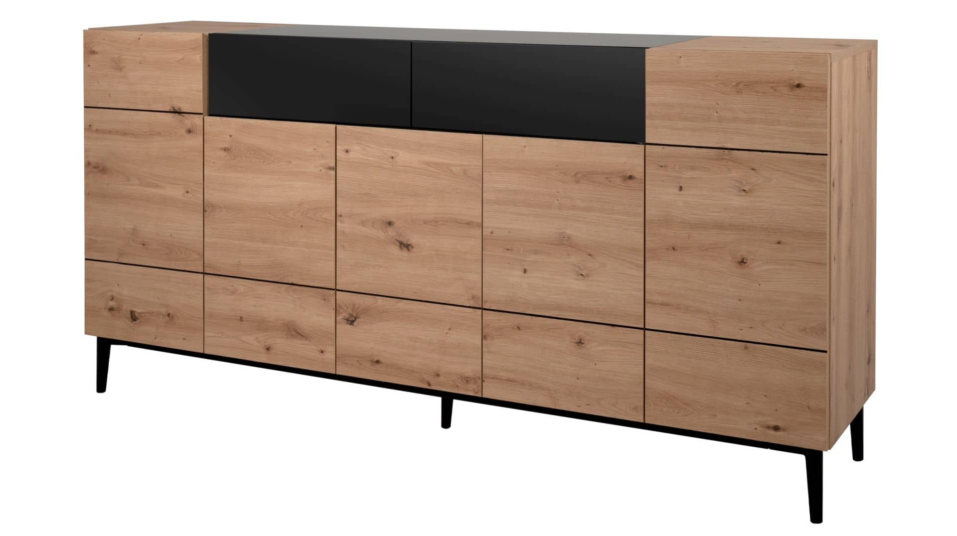 Sideboard Artisan Eiche Schwarz Cm T Rig Nola