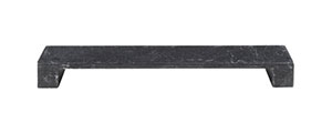 Stahlgriff schwarz oberfläche handgebürstet g412