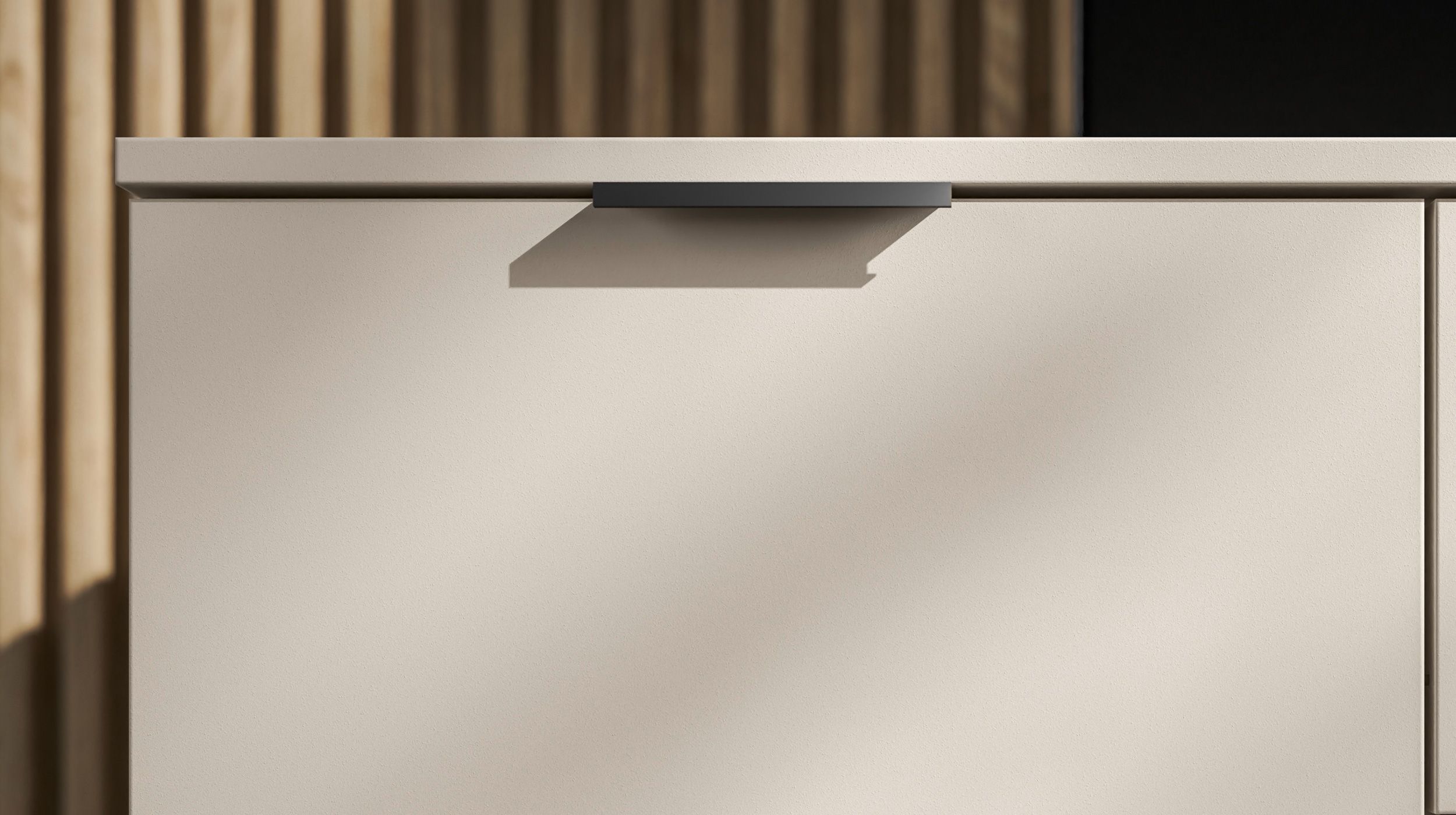 Kommode beige 90 x 40 cm - 2-türig - LINZ