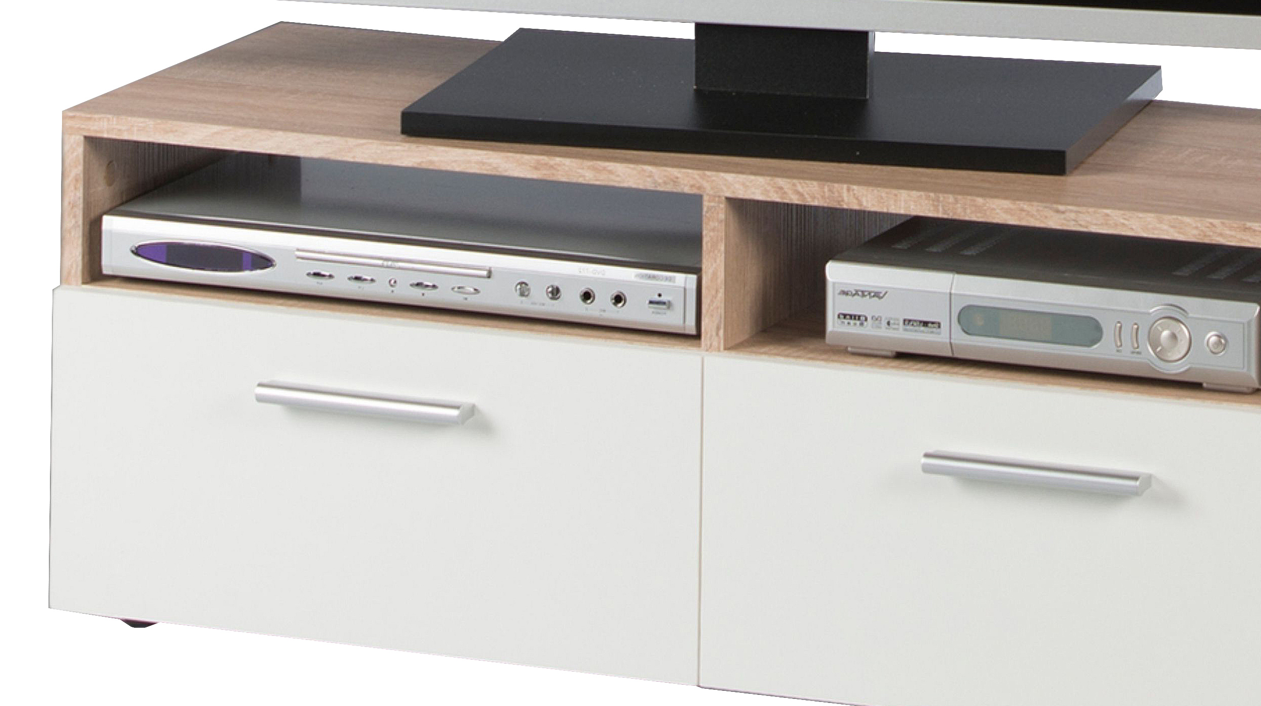 TV-Lowboard Sonoma Eiche - weiß - 95 cm - RANA