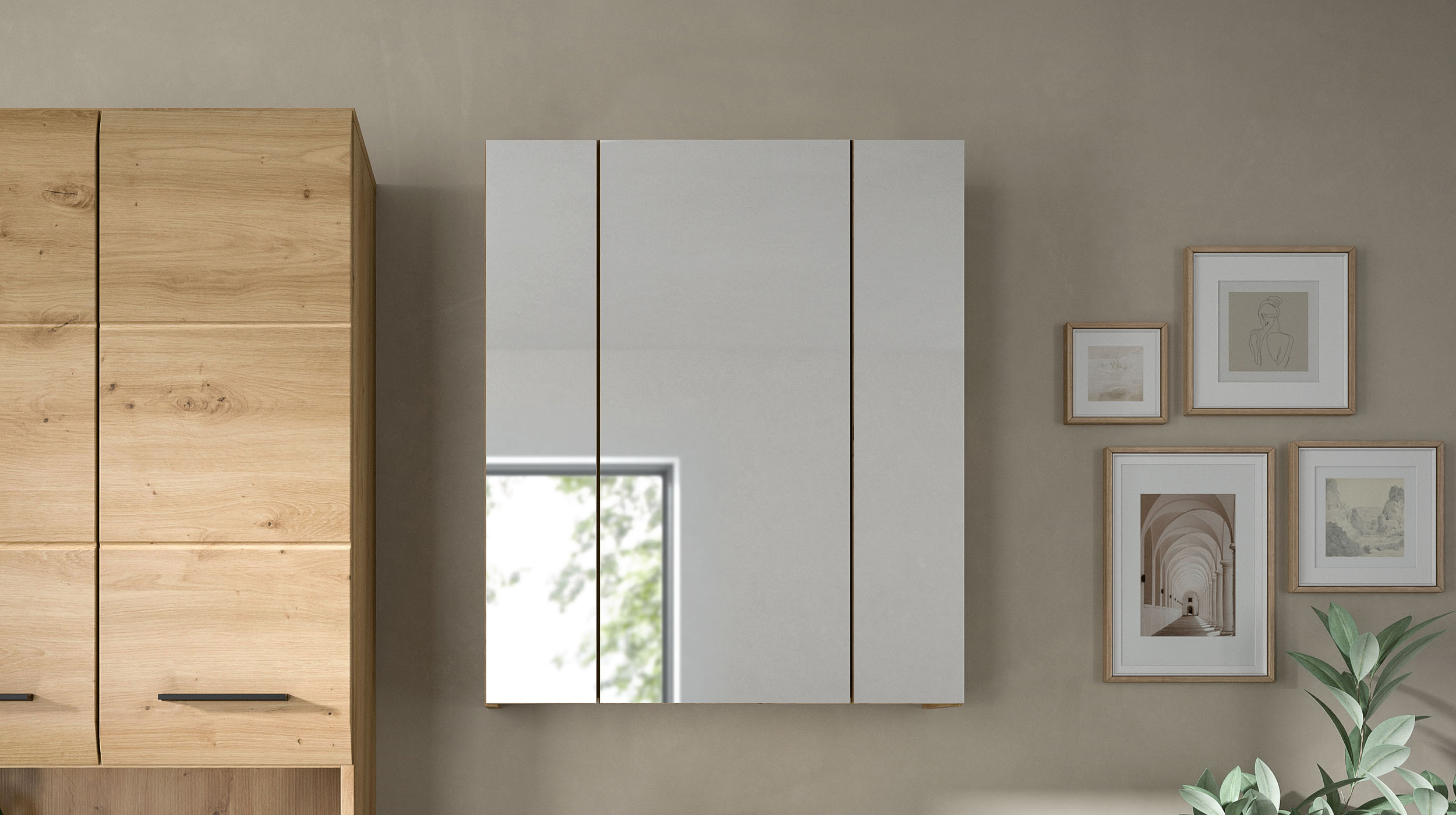 Spiegelschrank Artisan Eiche 60 cm - ICE