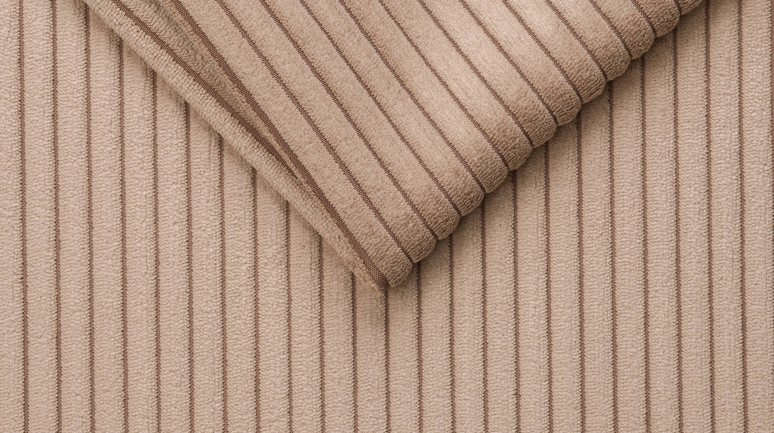 Ecksofa Cord caramel 276 x 173 cm - SUMMER