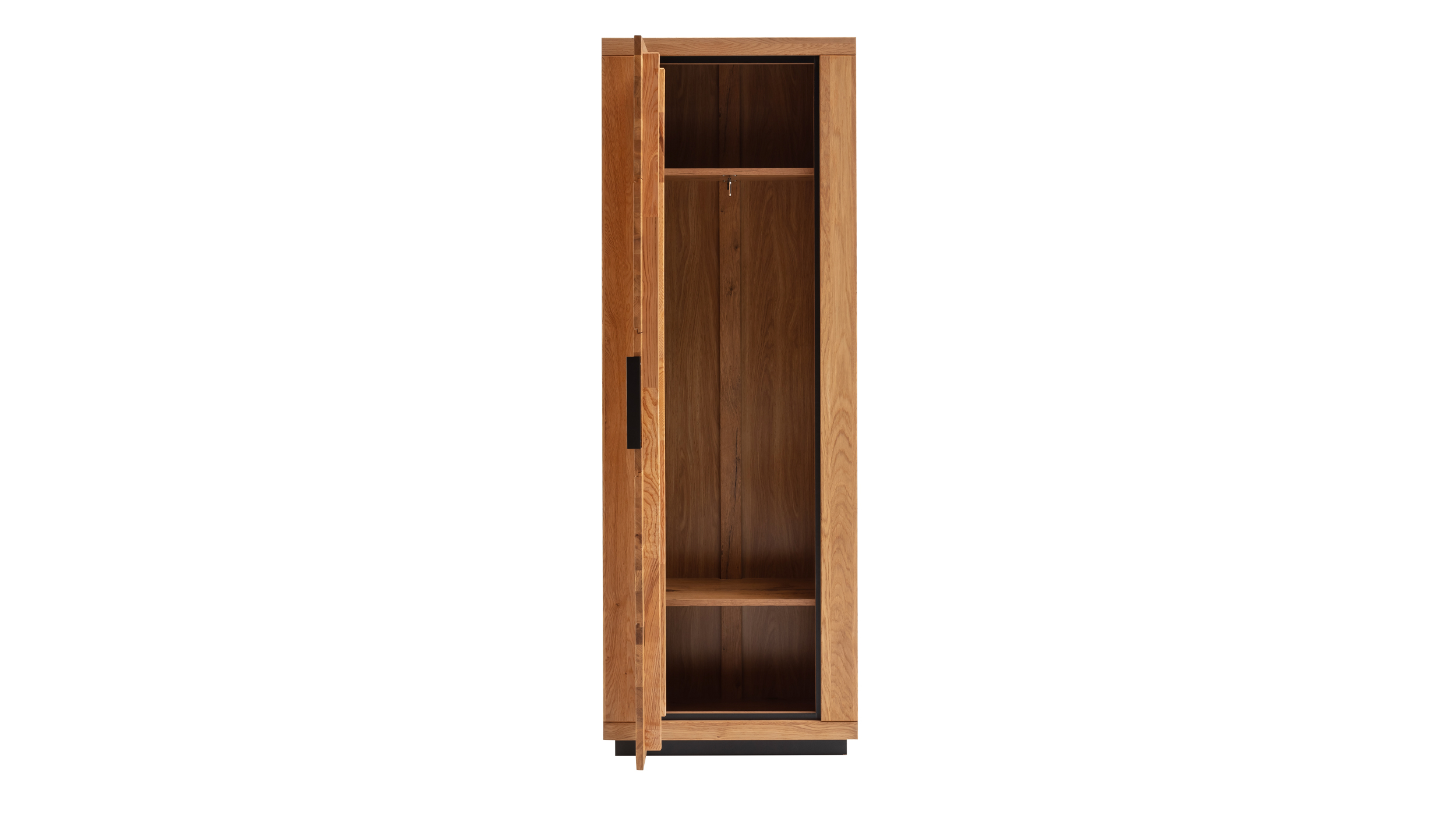 Garderobenschrank Wildeiche teilmassiv geölt - 70 cm - GRENO