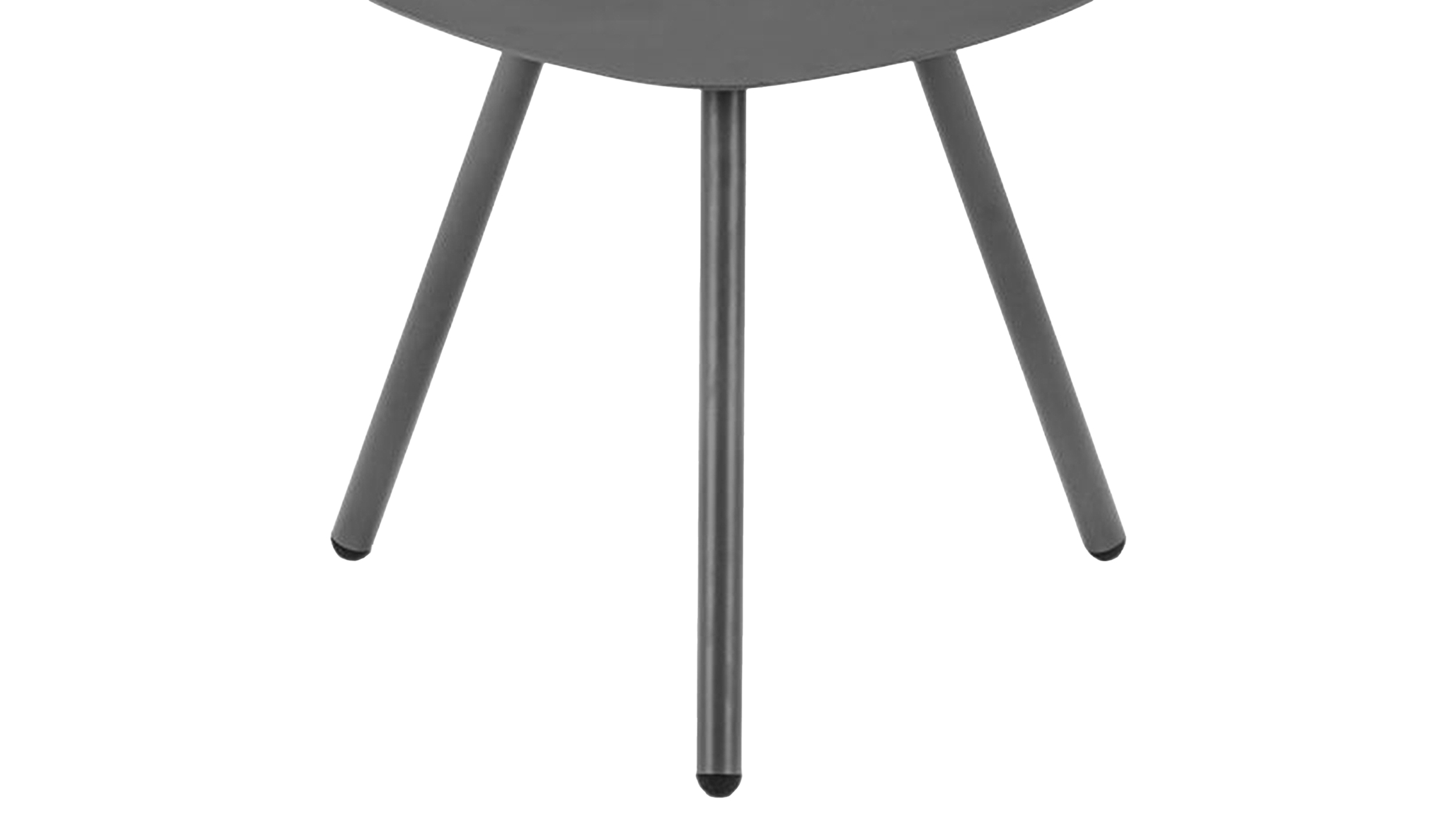 Beistelltisch Metall schwarz dreieckig 50 cm - MIRA