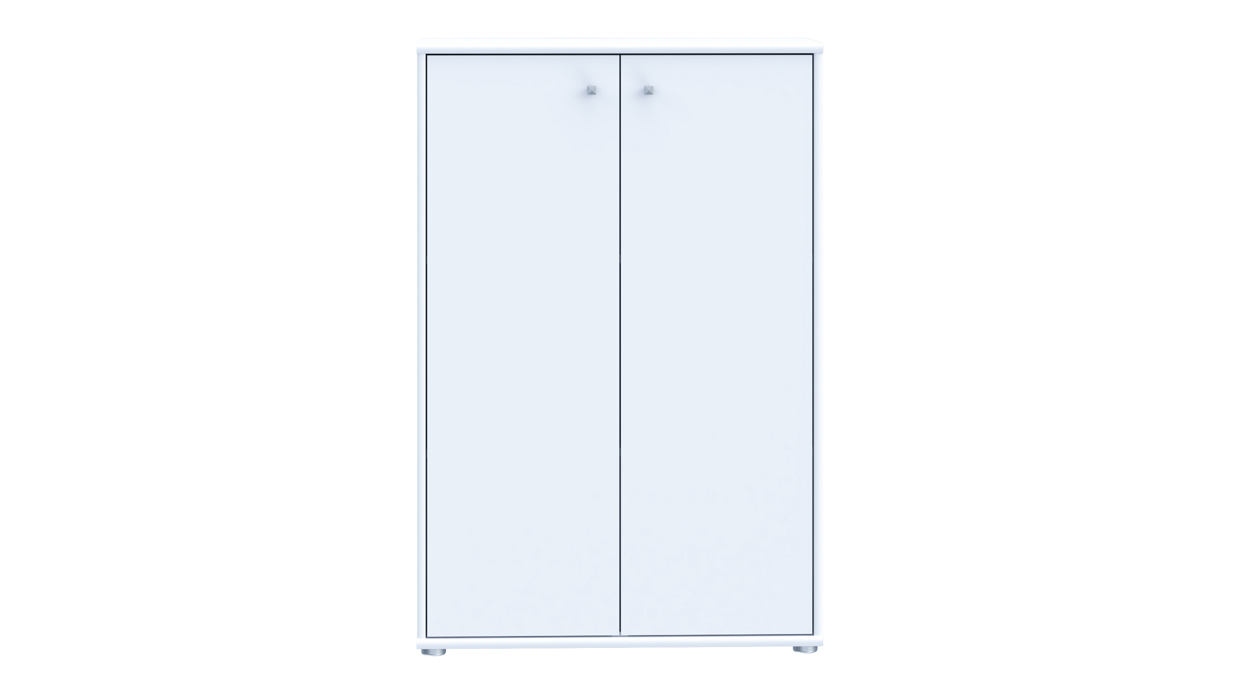 Kommode weiß 111 cm - 2-türig - TEMPRA