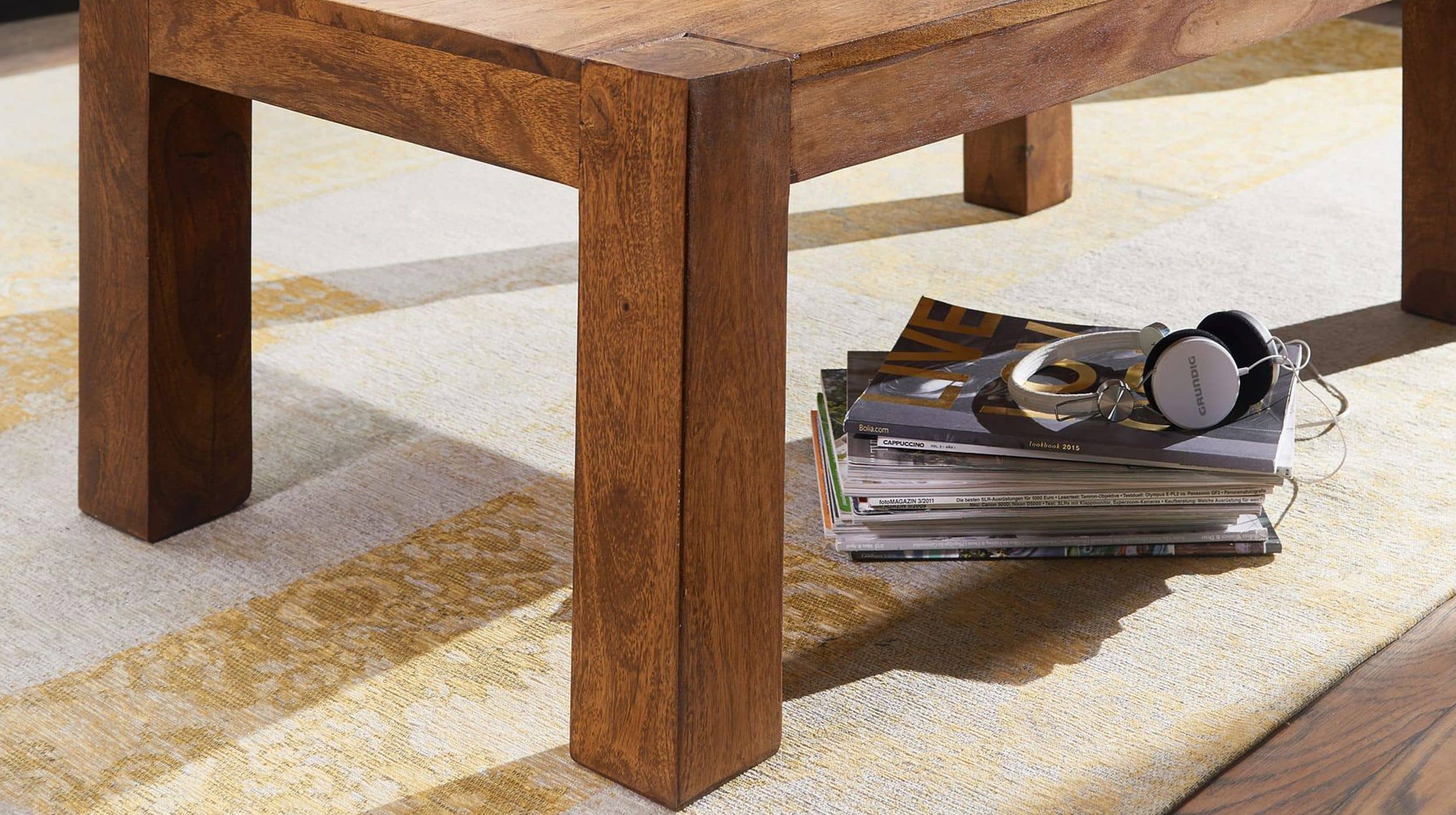 Couchtisch Sheesham massiv 110 x 60 cm - ELLIS