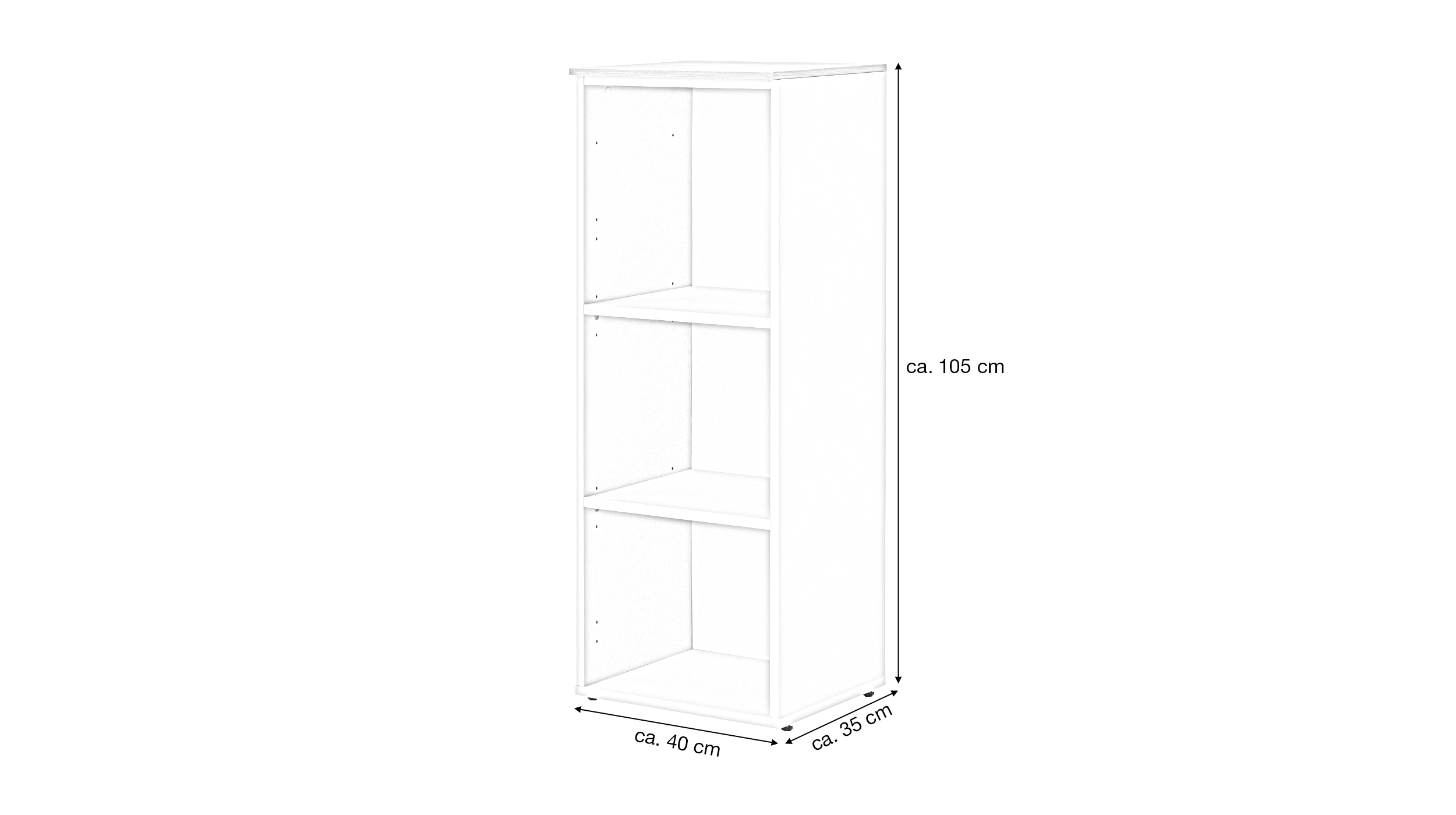 Regal beige Artisan Eiche 105 cm- SYNOS