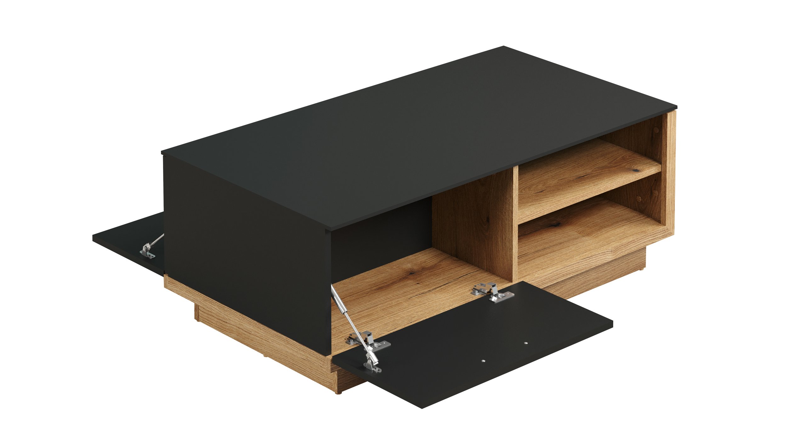 Couchtisch anthrazit Coast Evoke Eiche 110 x 41 cm - SYNNAX