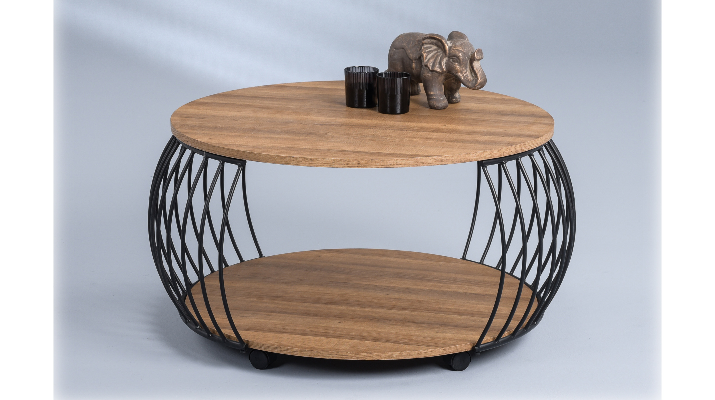 Couchtisch Eiche 80 x 80 cm - PEKING