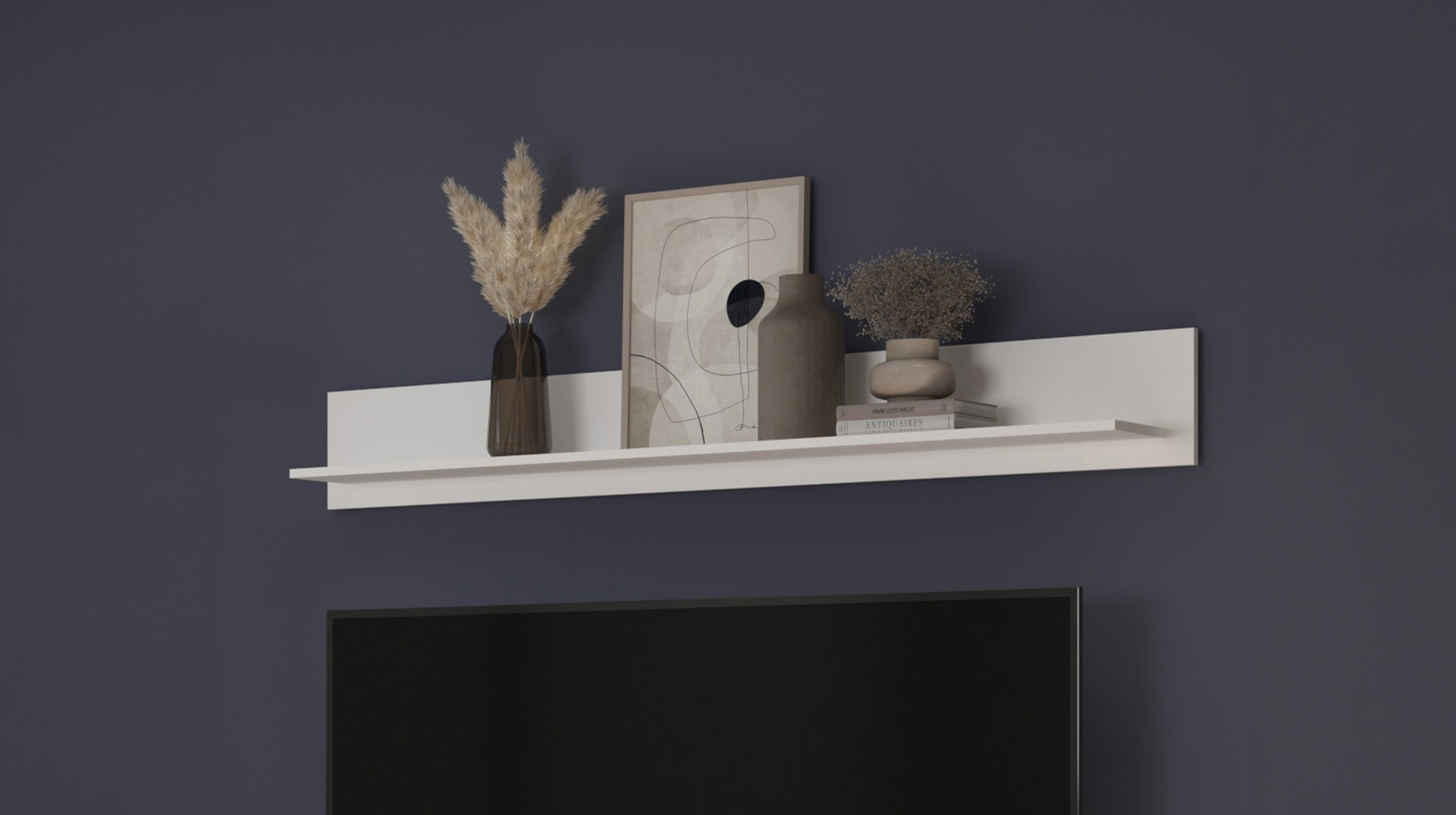 Wandboard weiß hochglanz 170 cm - SKYLIGHT