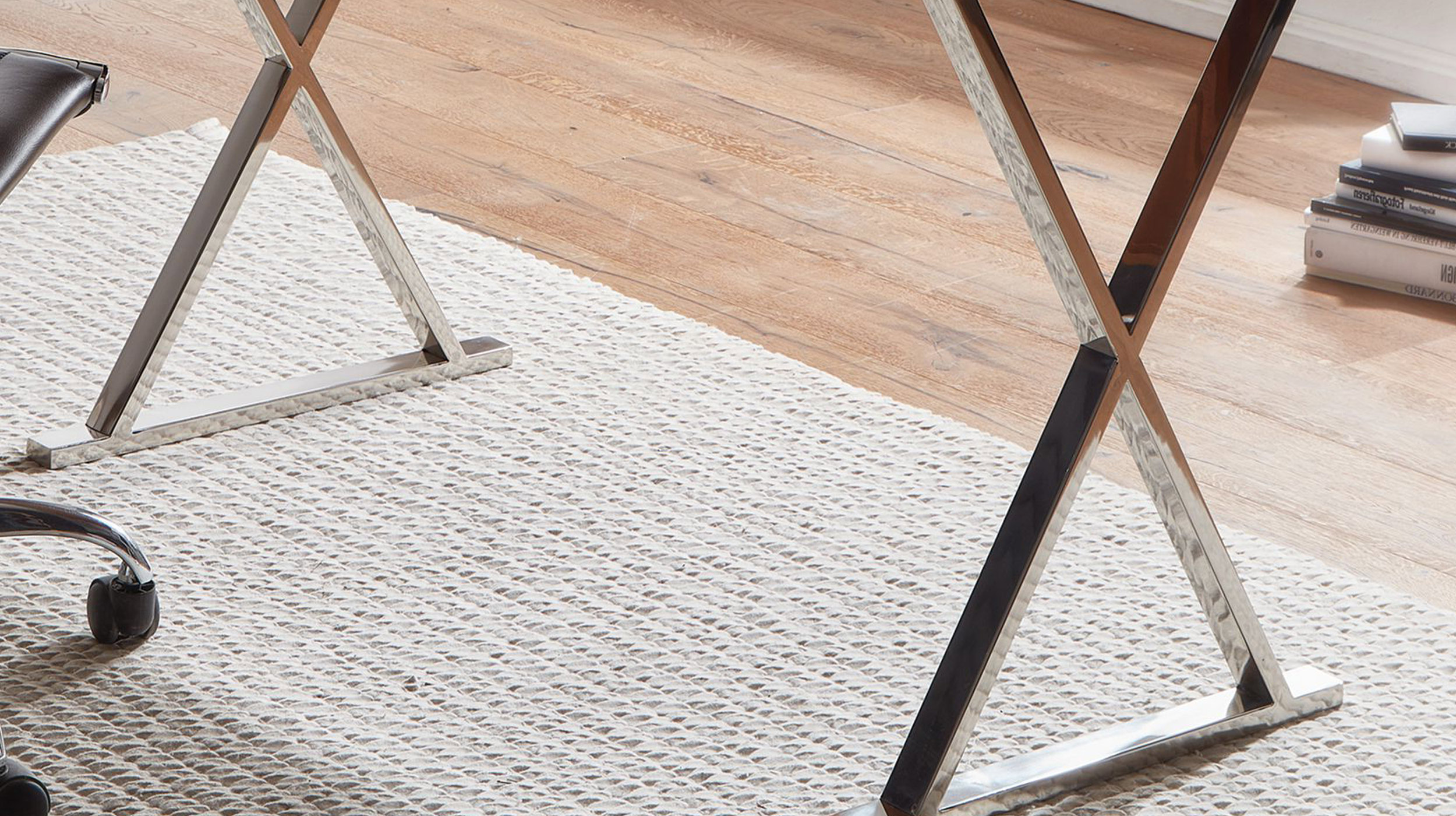 Schreibtisch mit Schublade Sheesham massiv - 120 cm - SOLVIG 