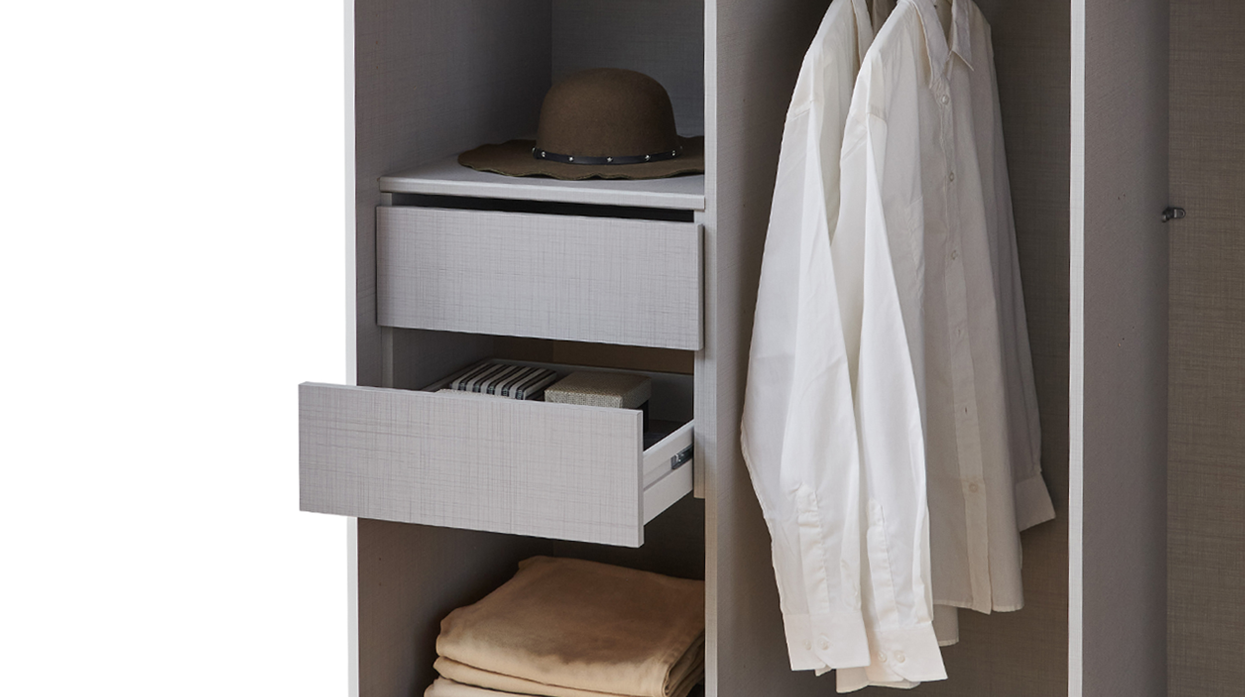 Wäscheeinteilung für Schwebetürenschrank - AUGSBURG