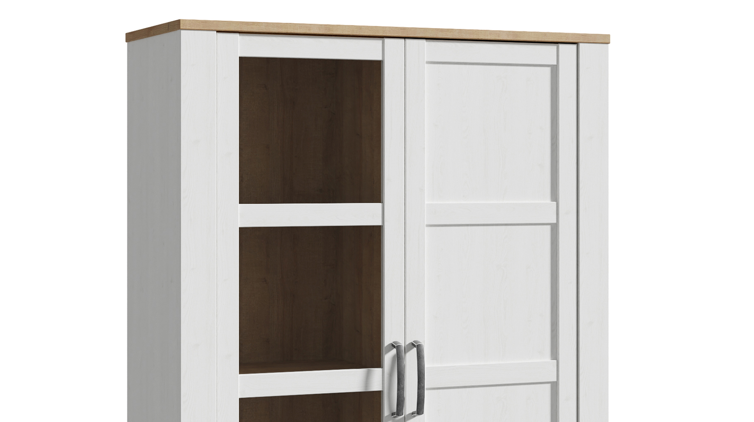 Vitrine mit Glastür Sibiu Lärche - Eiche - Breite 106 cm - BOHOL