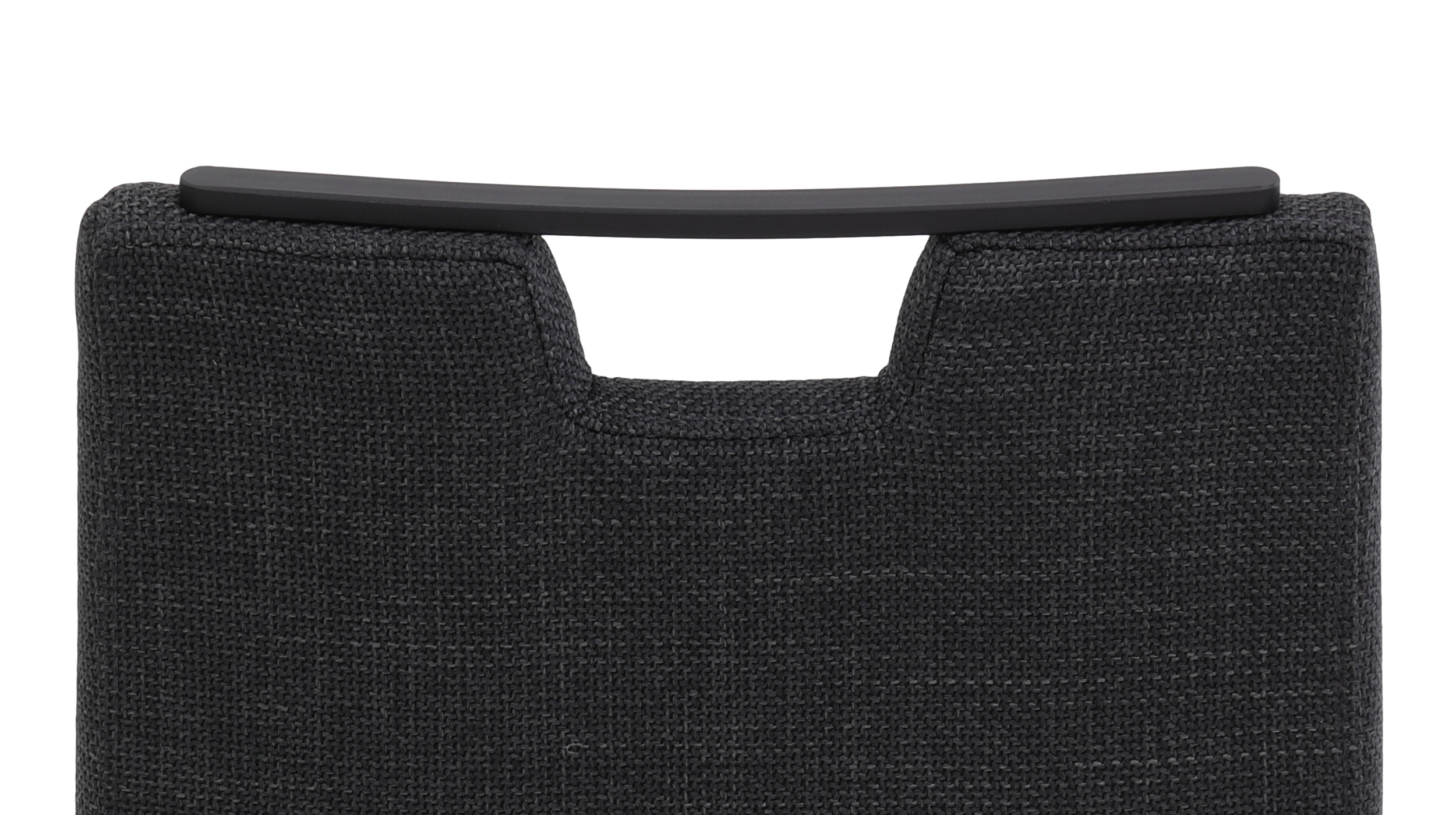 Schwingstuhl für Esszimmer anthrazit Microfaser Webstoff - WIEN