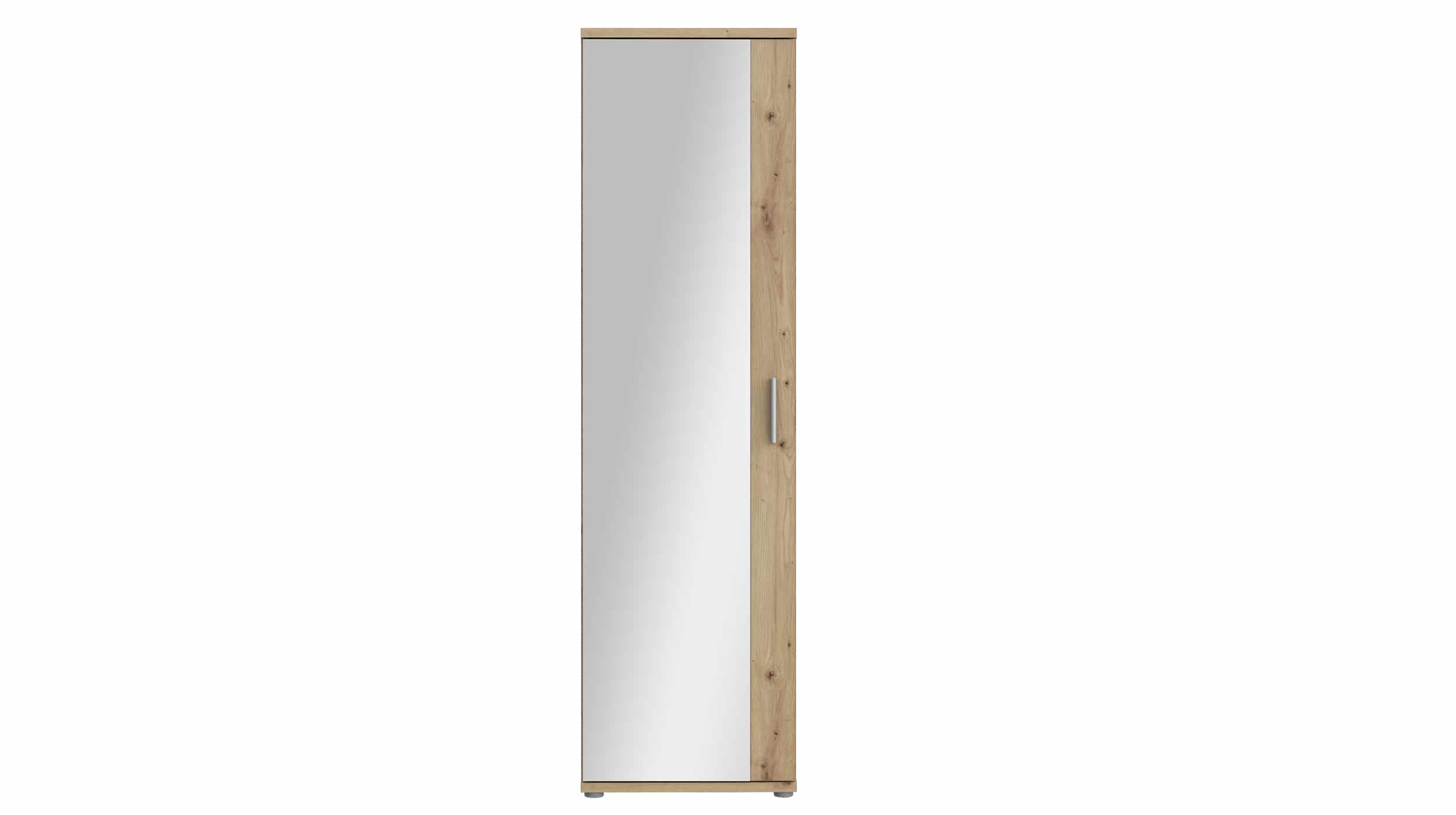 Mehrzweckschrank mit Spiegel Eiche 50 x 179 cm - NET