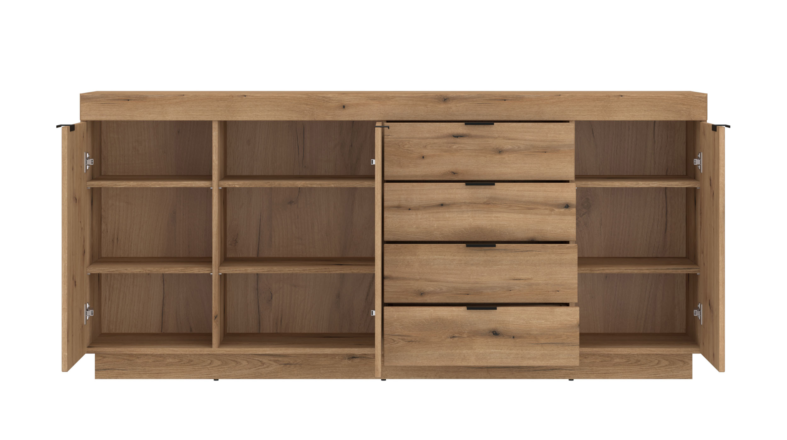 Sideboard 4 Schubladen Coast Evoke Eiche 186 cm - DELAMAR Sideboard 4 Schubladen Coast Evoke Eiche 186 cm - DELAMAR