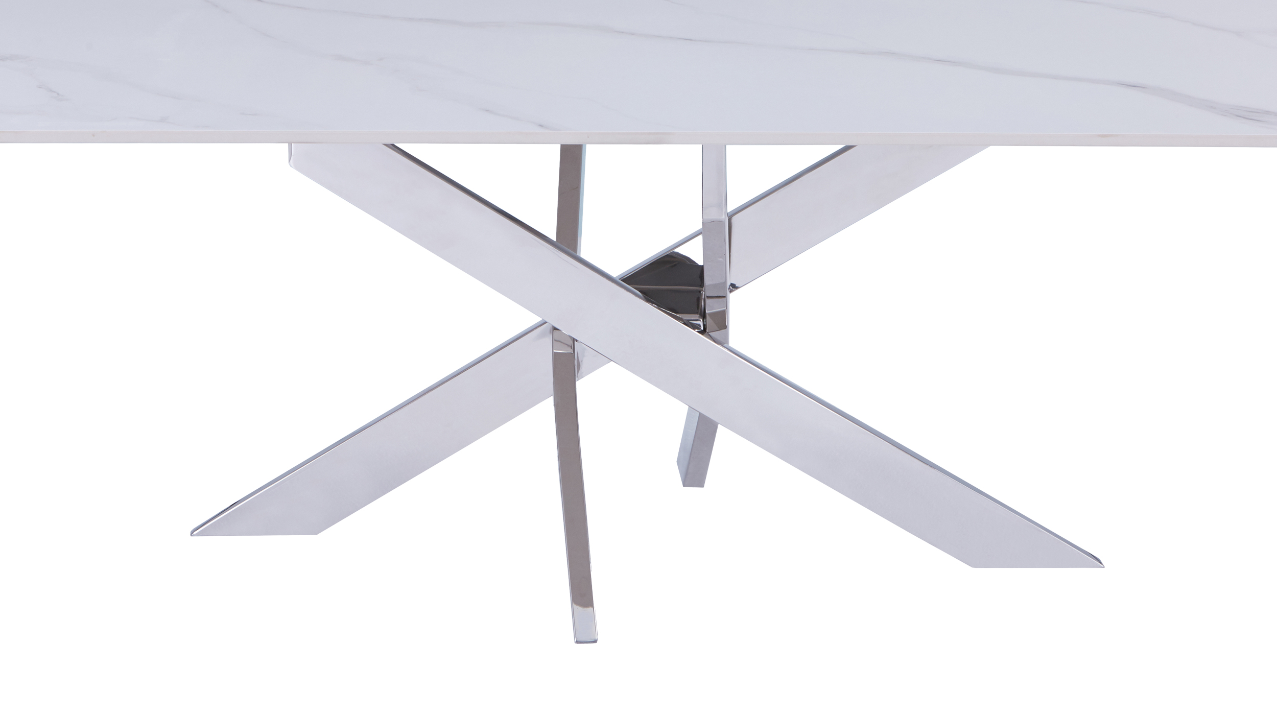 Couchtisch weiß Keramik 120 x 65 cm - LEDARNO