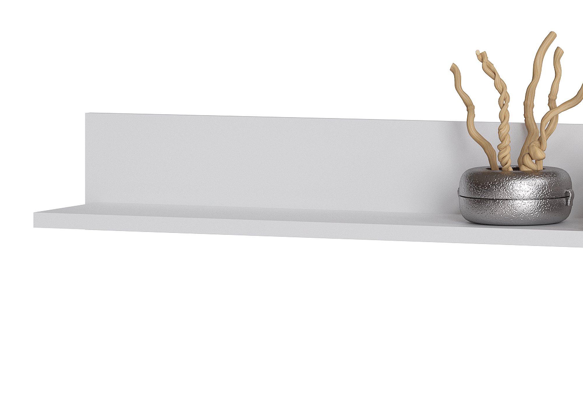 Wandboard alpinweiß - weiß hochglanz 136 cm - COLMAR