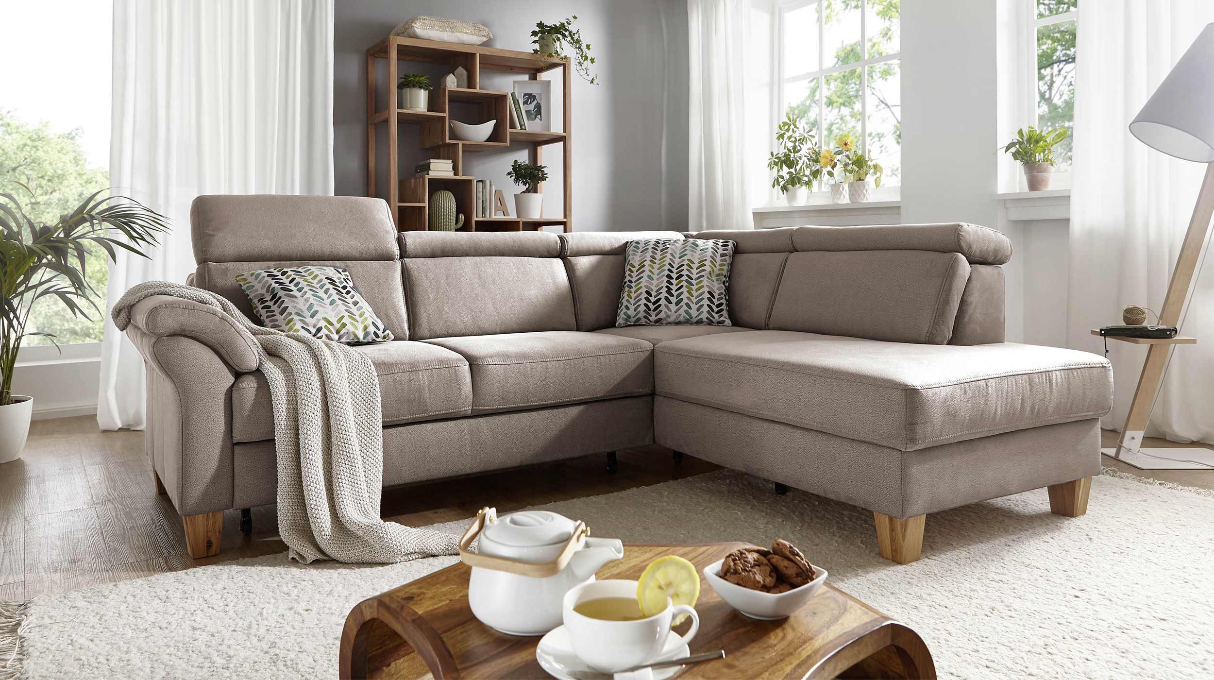 Ecksofa 245 cm grau - Sofaprogramm - Premium Version - ARNGAST Ecksofa 245 cm grau - Sofaprogramm - Premium Version - ARNGAST