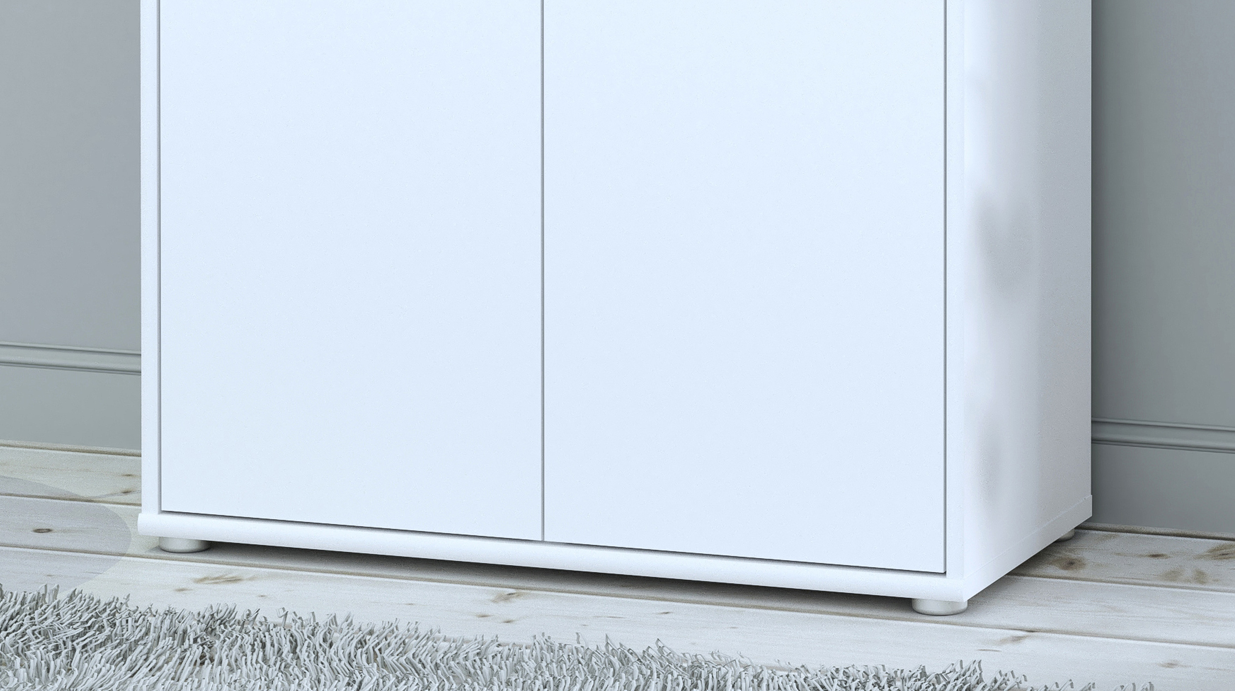 Kommode weiß 74 x 35 cm - 2-türig - TEMPRA