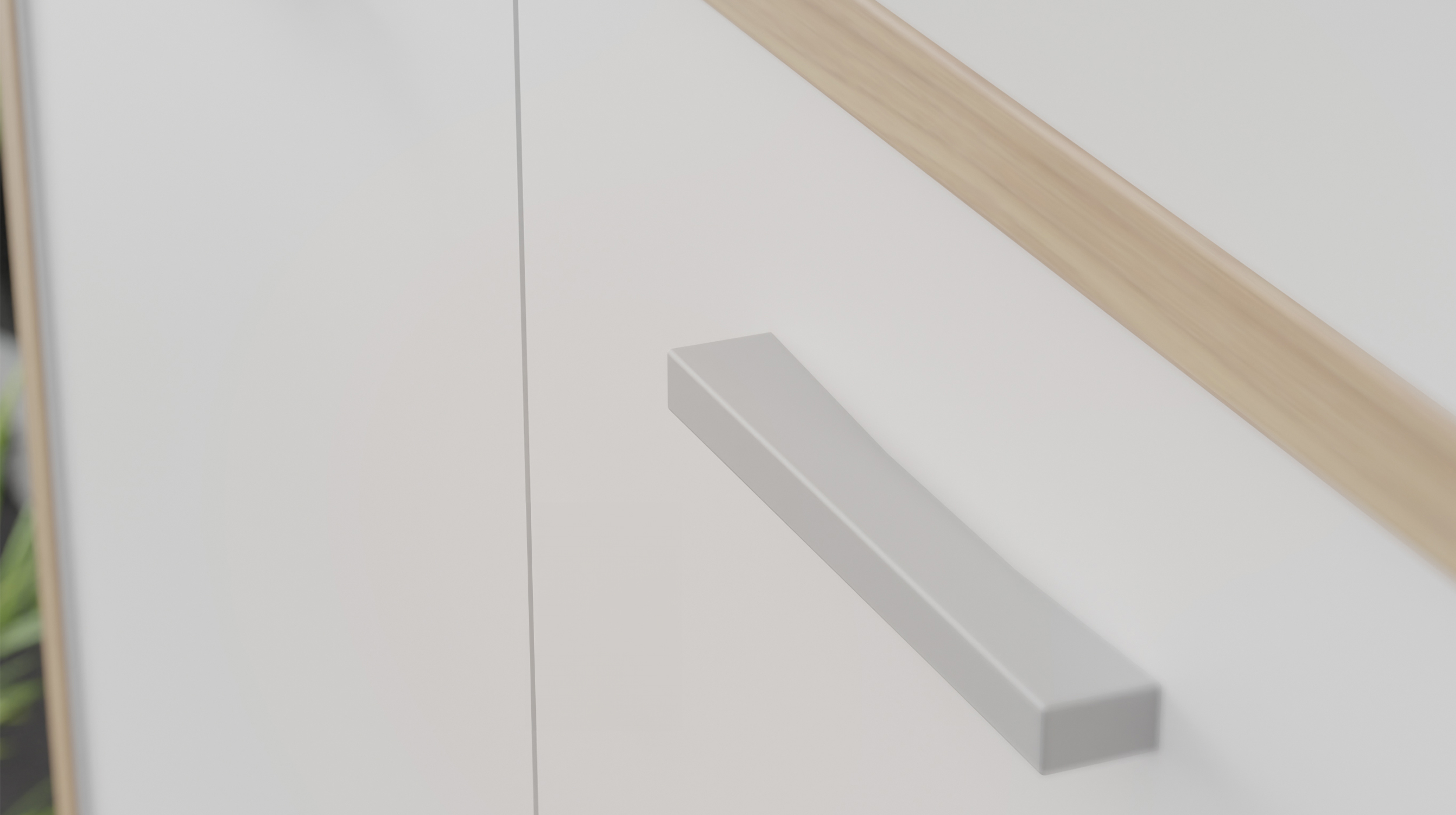Mehrzweckschrank weiß - Artisan Eiche 226 cm - KEFLAVIK