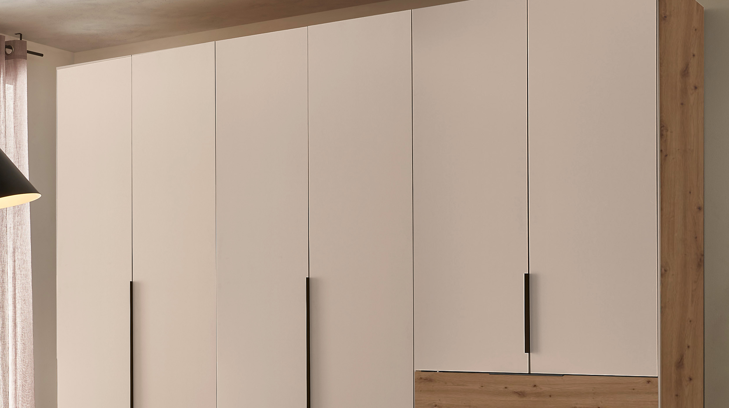Kleiderschrank Beige-Kaschmir - Eiche - 300 cm - NUKA 