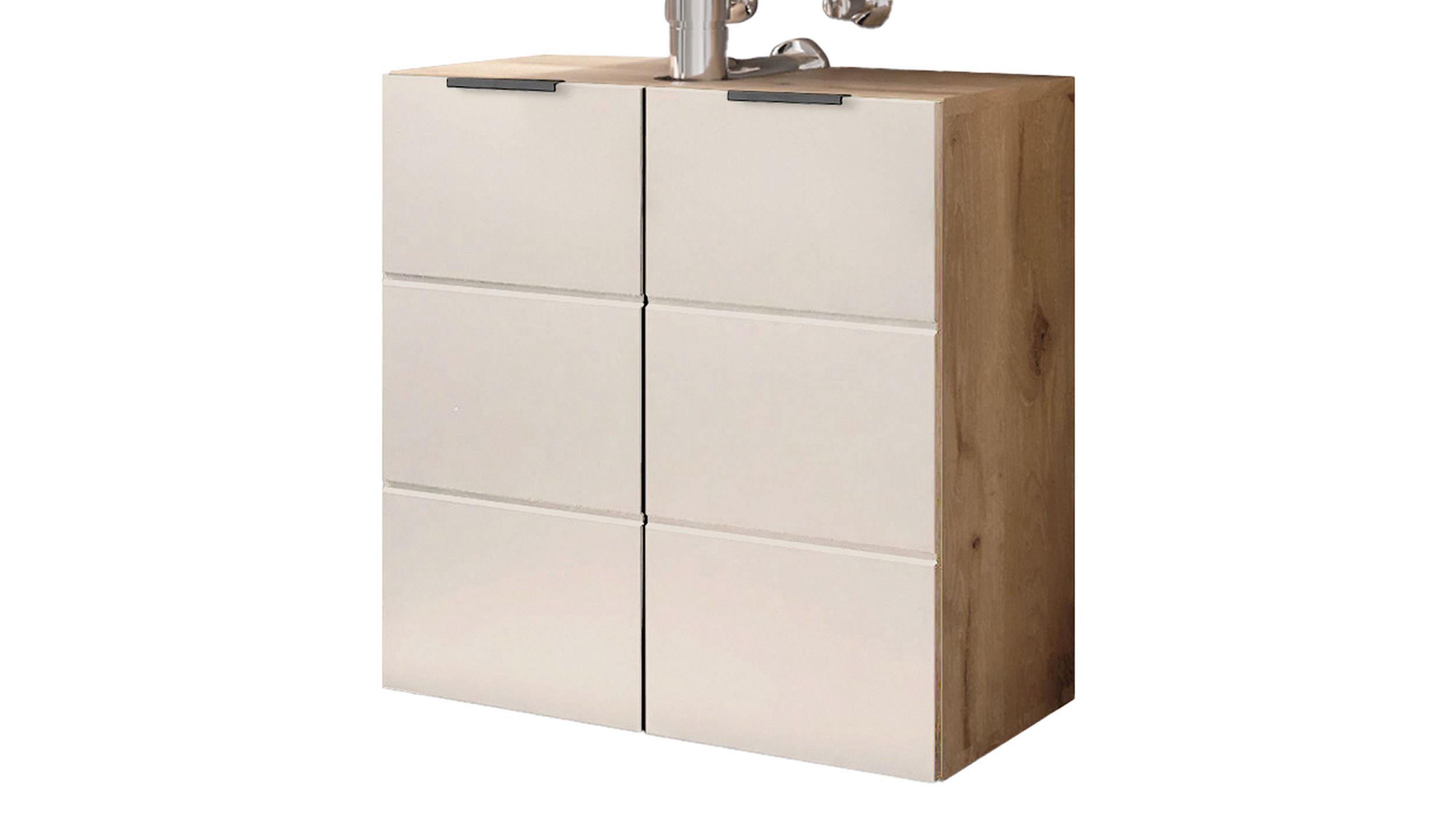Waschbeckenunterschrank Viking Eiche - beige 60 cm - KRETA