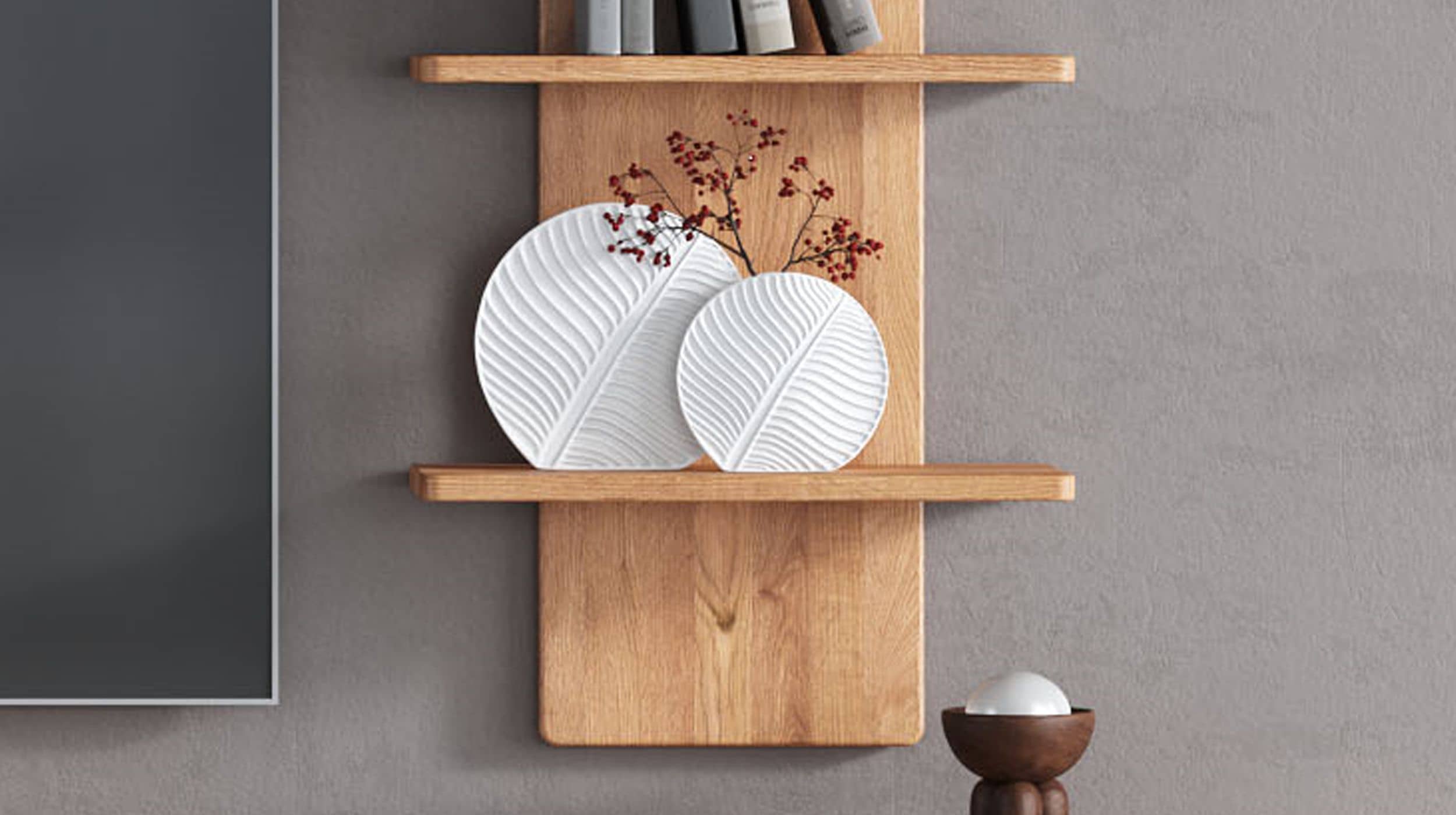 Wandboard Wildeiche massiv geölt 70 cm - LUCAS 