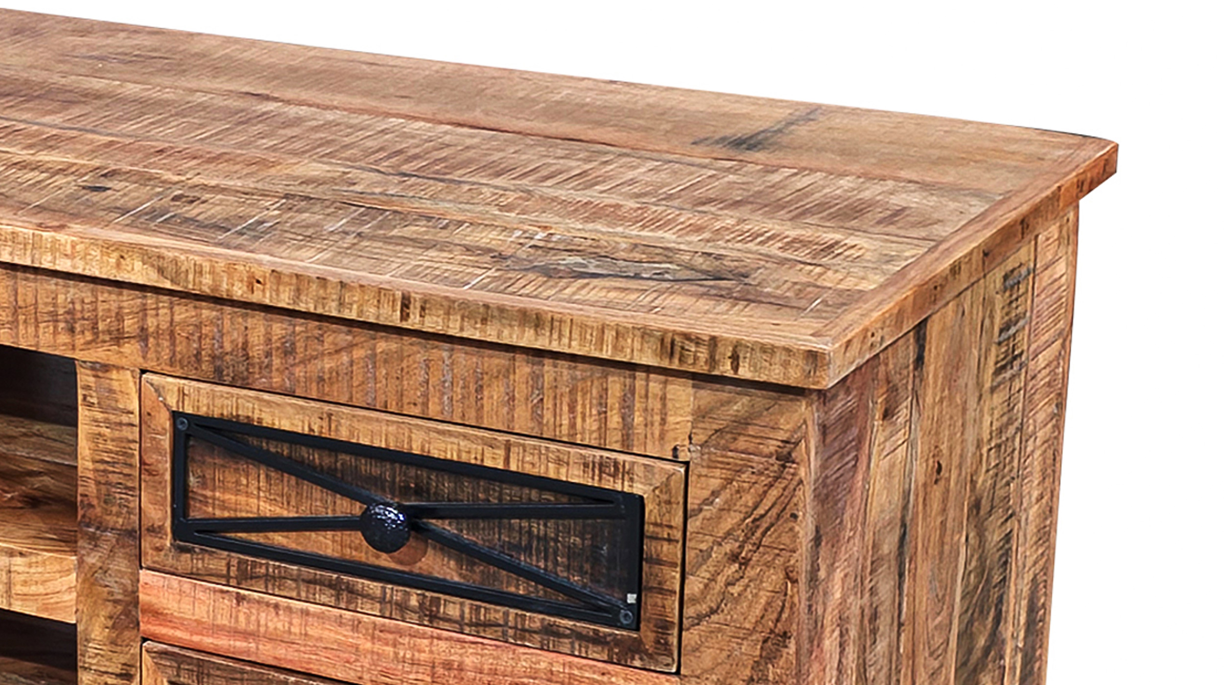 TV - Lowboard Akazie massiv lackiert montiert 140 cm - ACANO