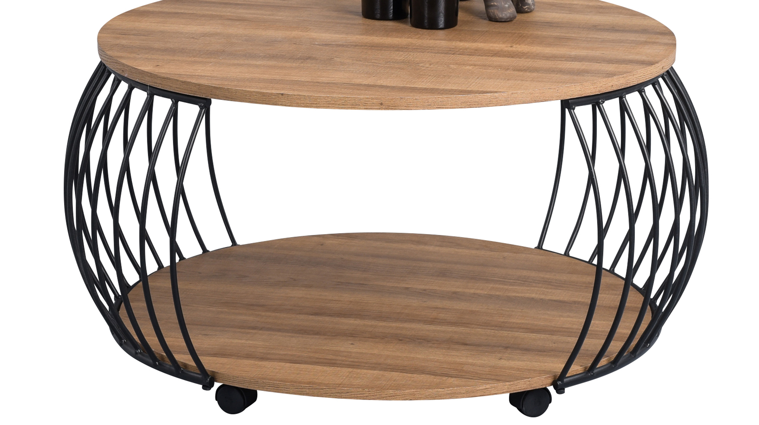 Couchtisch Eiche 80 x 80 cm - PEKING