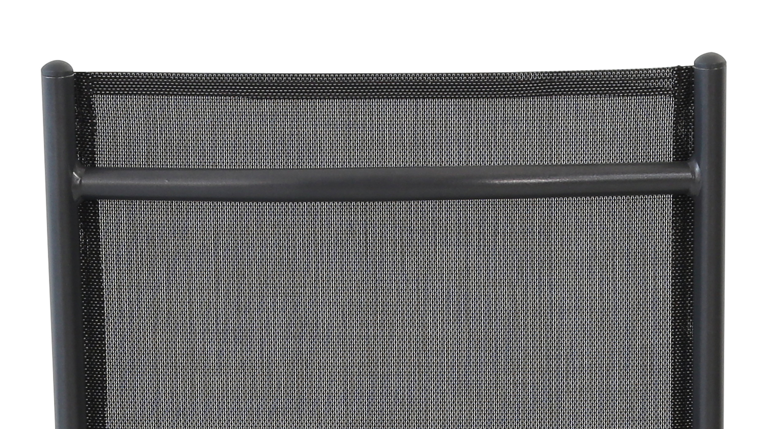 Gartenstuhl mit Armlehnen verstellbar schwarz - ELANO