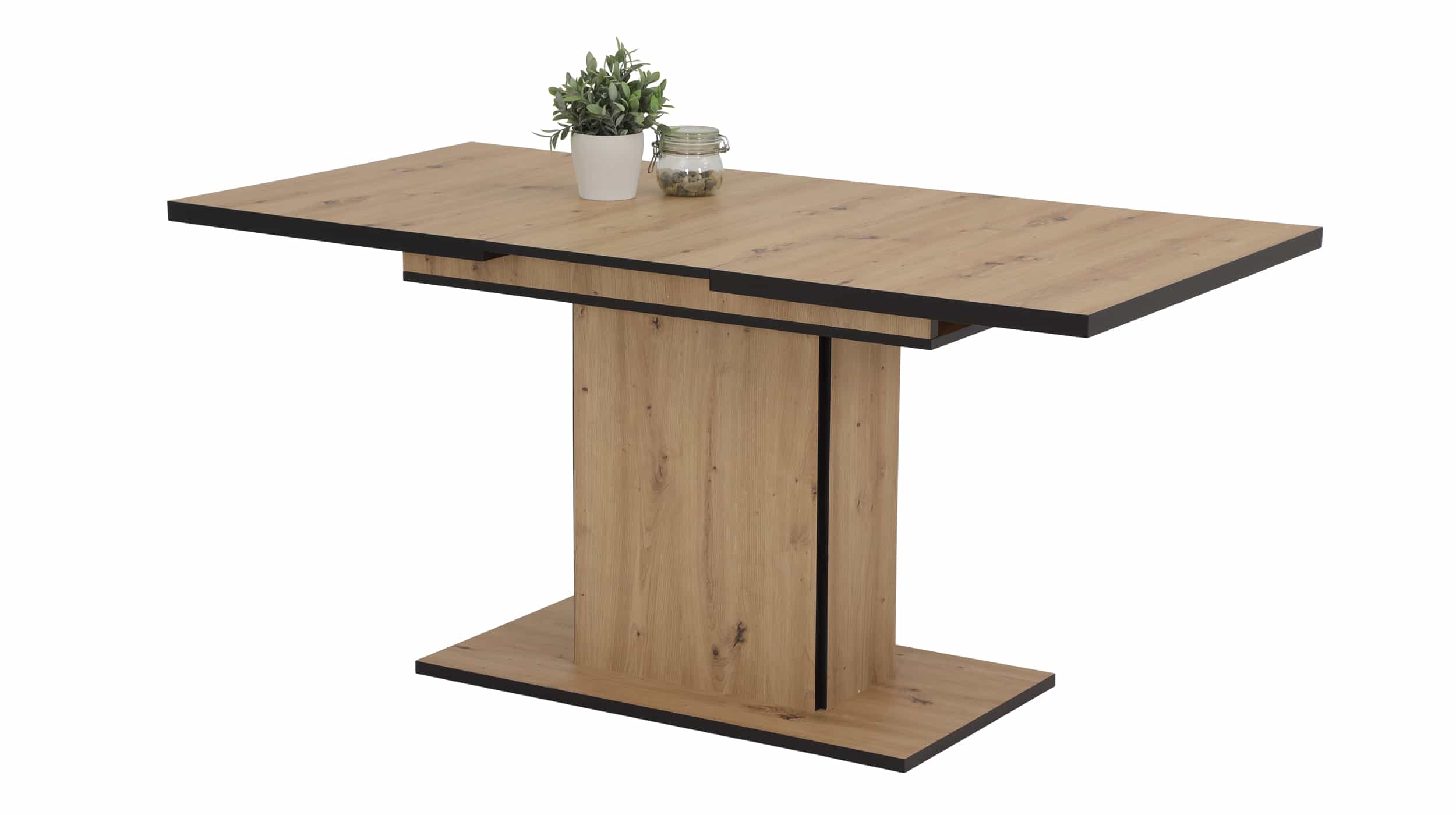 Esstisch 120 - 160 cm ausziehbar Artisan Eiche - ARIANA