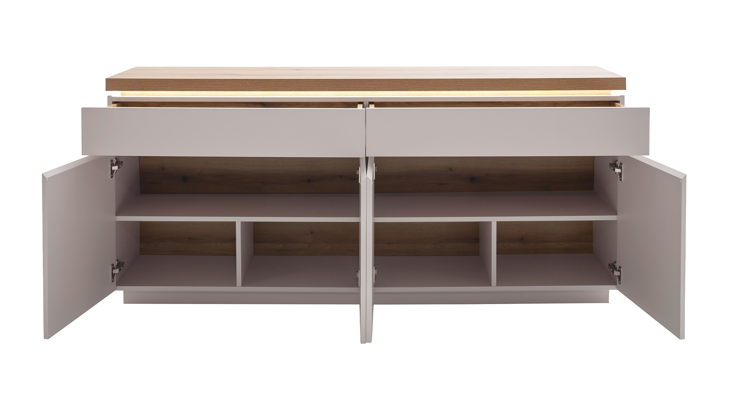 Sideboard mit Beleuchtung Evoke Eiche 180 cm - REMOLINO 