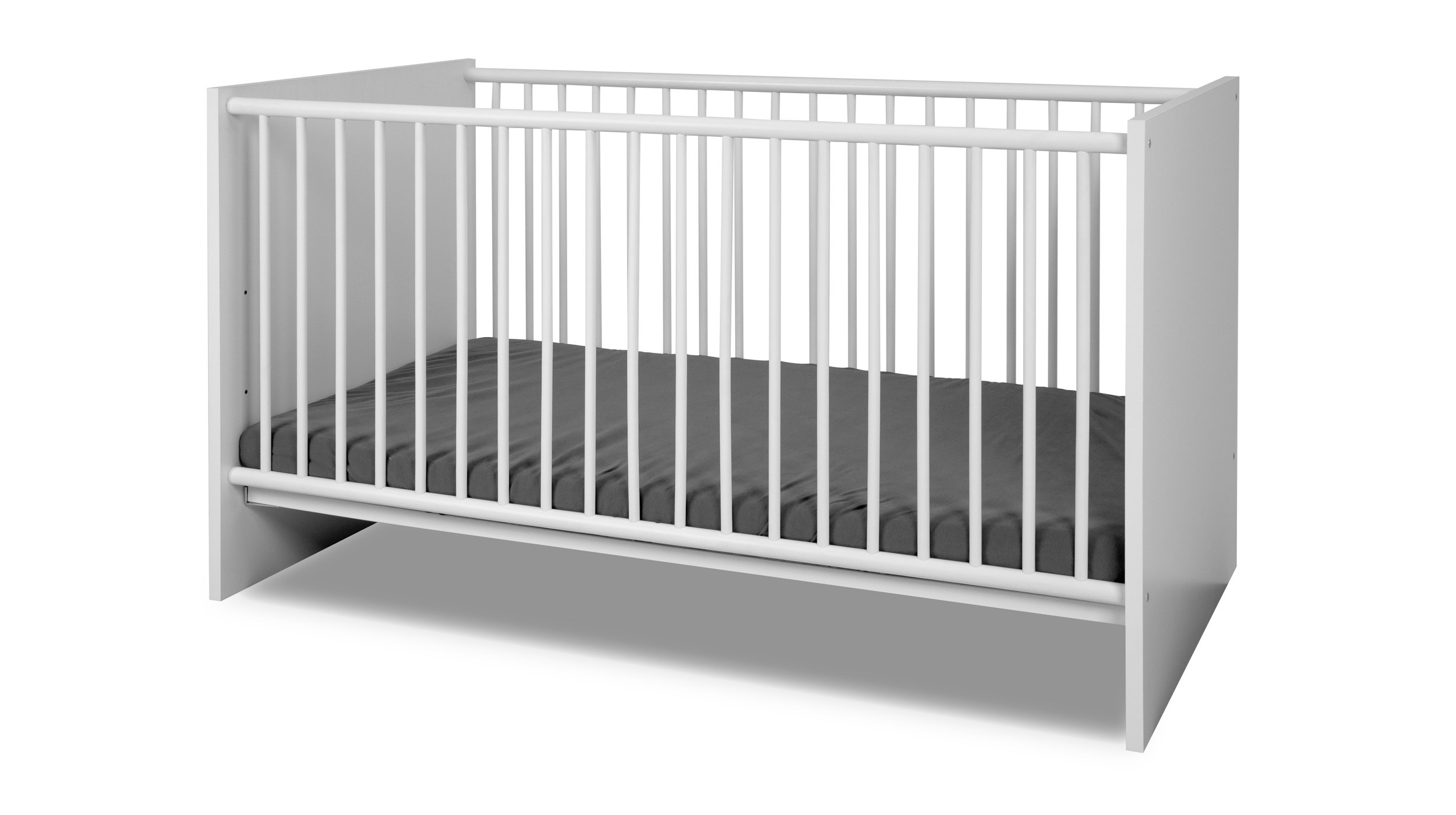 Kinderbett Babybett 70 x 140 cm weiß - IMAGE