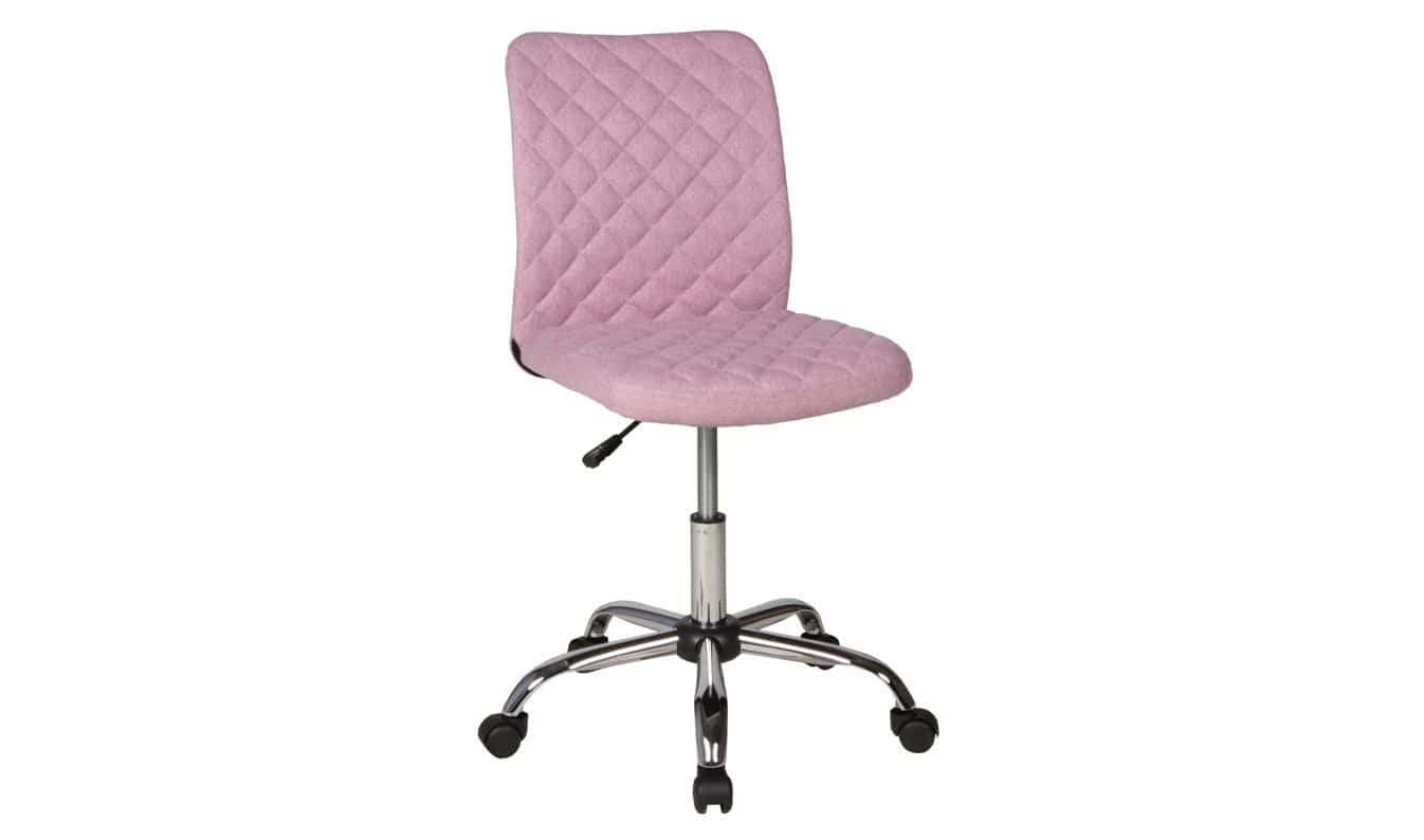Bürostuhl Drehstuhl höhenverstellbar Mikrofaser rosa - MILO