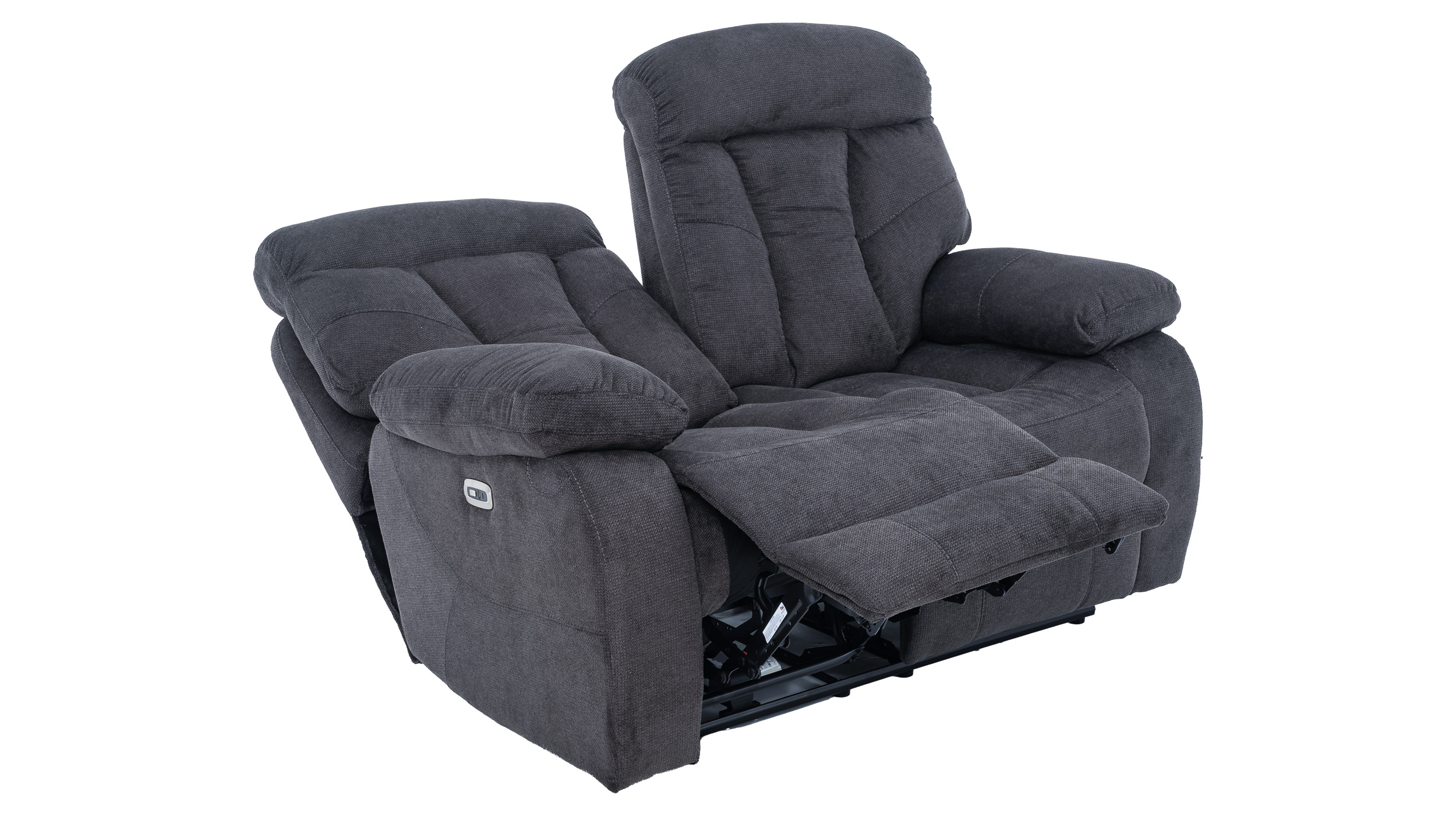 Einzelsofa 2-Sitzer anthrazit Microfaser - Relaxfunktion - NEVADA