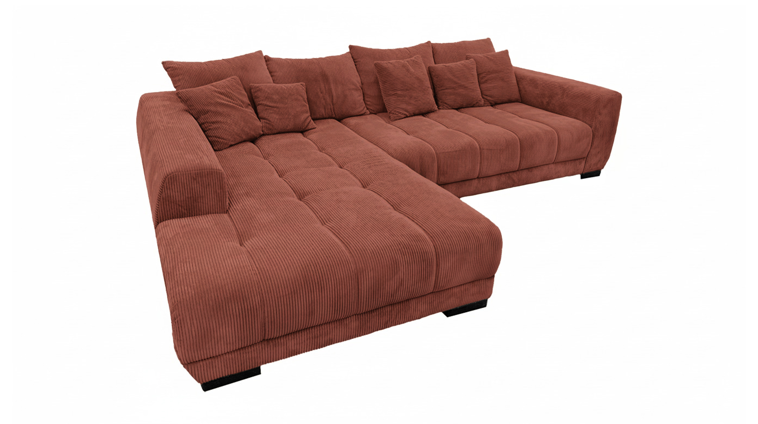 Ecksofa Cord rost 300 x 215 cm - OT links - ARTEMIS Ecksofa Cord rost 300 x 215 cm - OT links - ARTEMIS