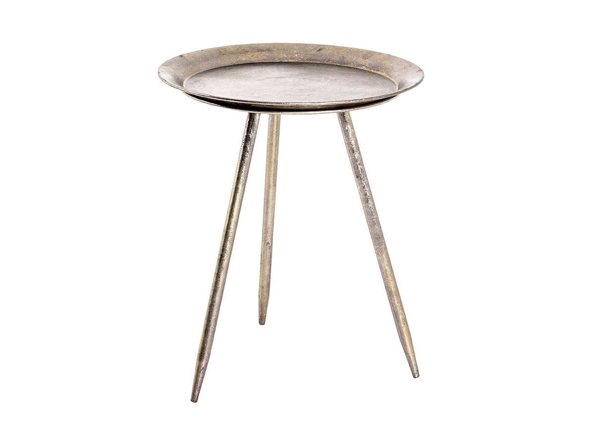 Beistelltisch bronze Metall - rund - 47 x 38 cm - HANS Beistelltisch bronze Metall - rund - 47 x 38 cm - HANS