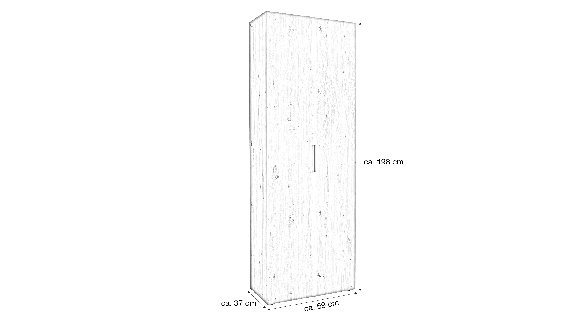 Mehrzweckschrank Artisan Eiche 69 x 37 cm - ESPRESSO