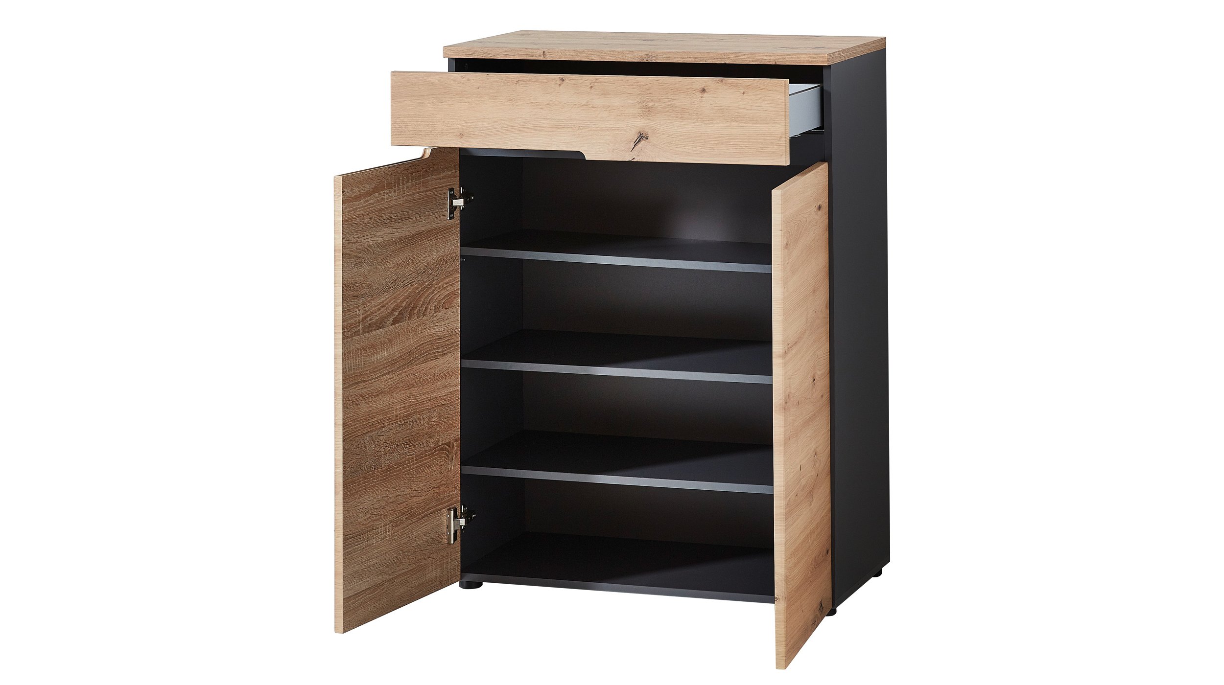 Schuhschrank mit Schublade Artisan Eiche 80 x 107 cm - MEMPHIS