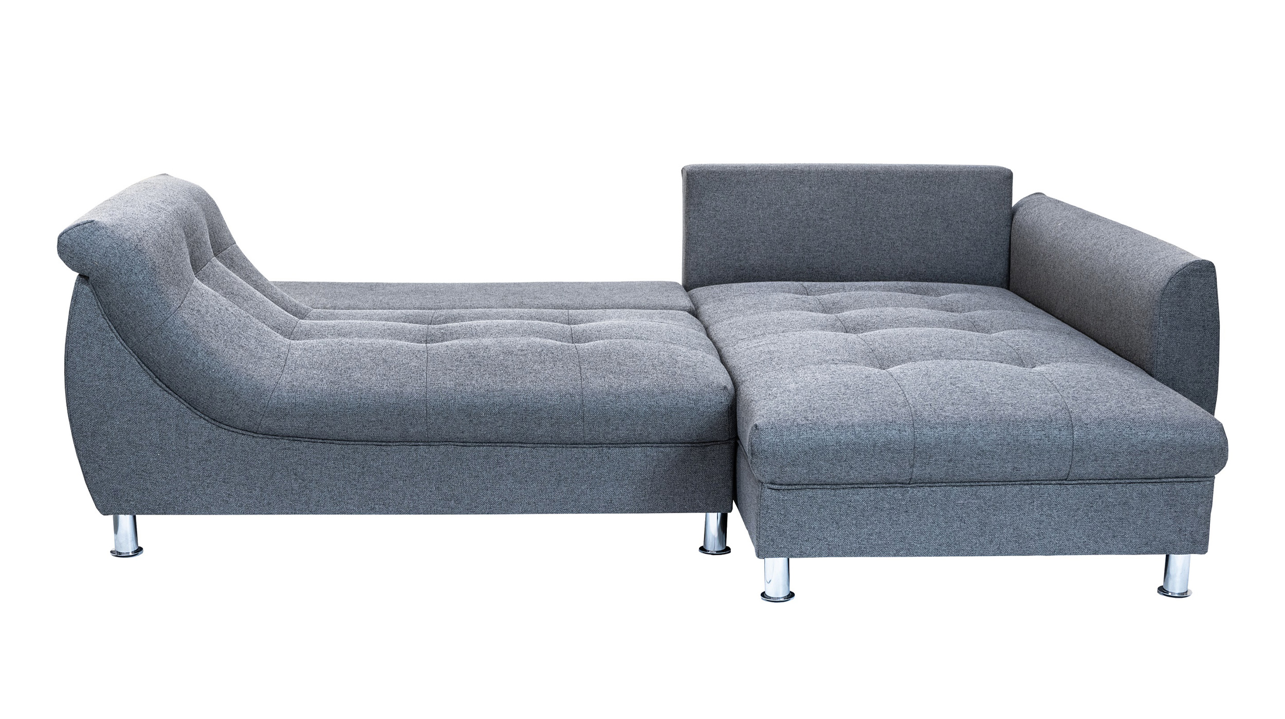 Ecksofa mit Schlaffunktion anthrazit Bettkasten 250 x 190 cm - TEXAS