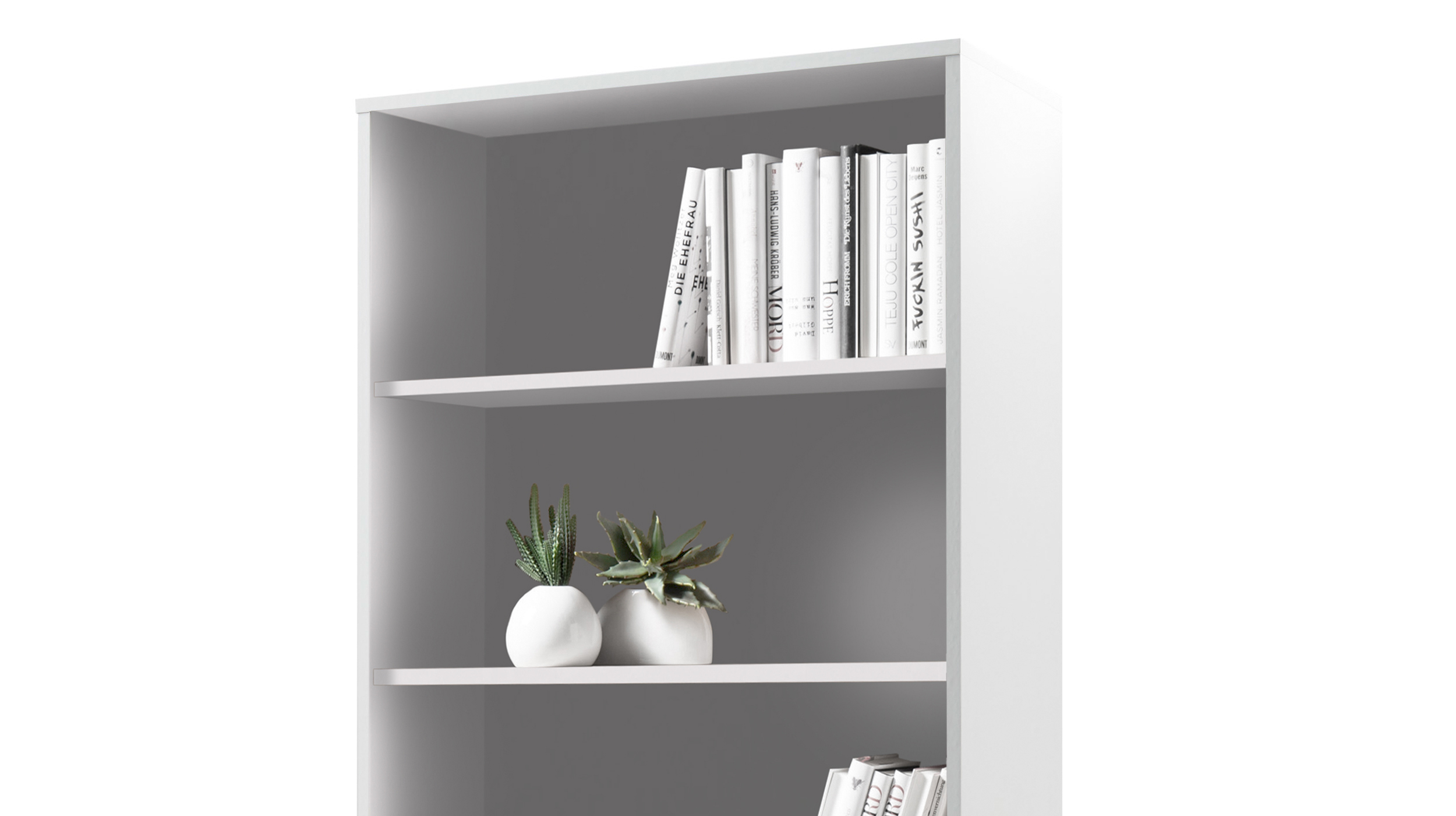Bücherregal Standregal lichtgrau 80 x 216 cm - PRONTO