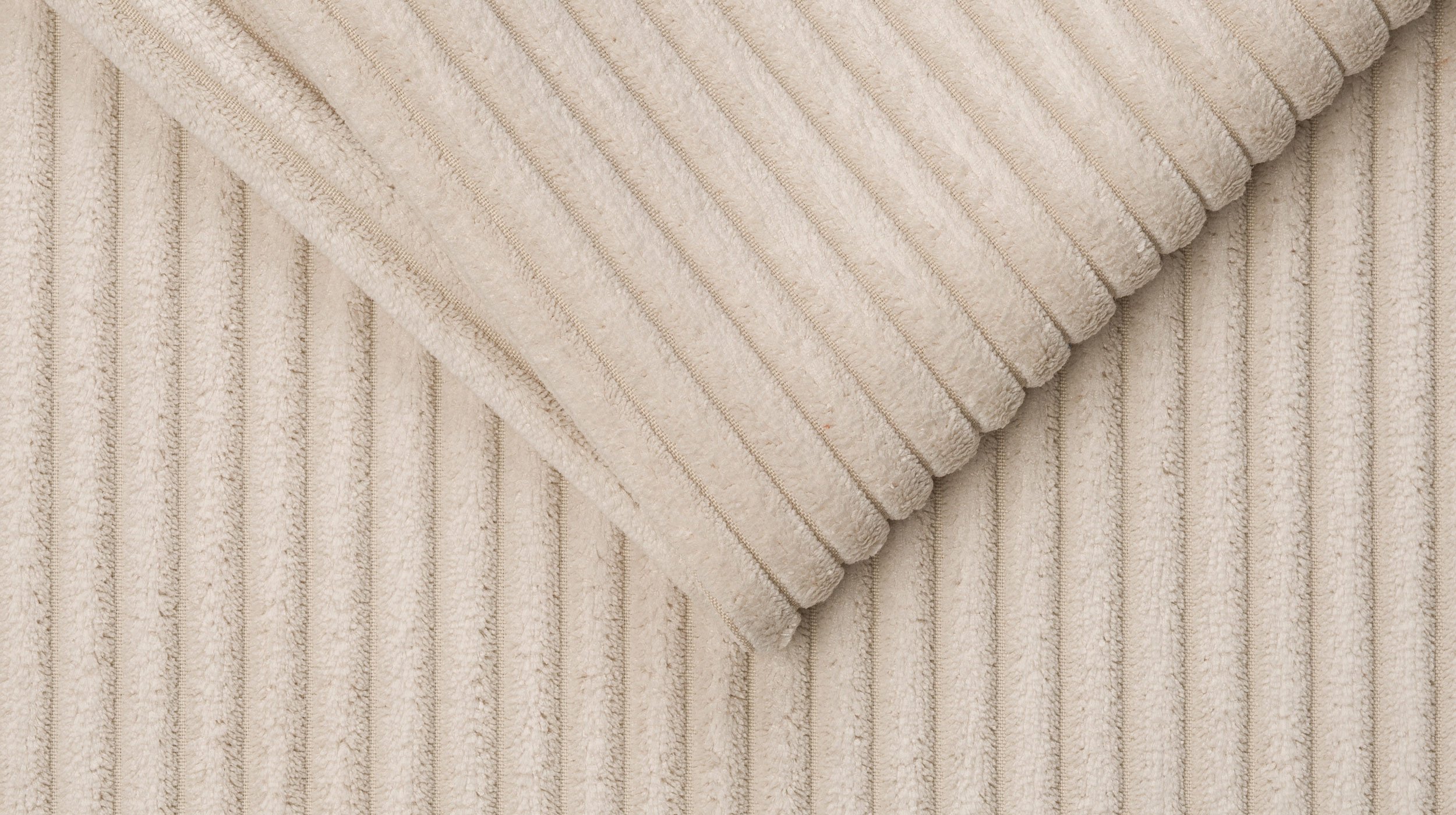 Wohnlandschaft Cord creme - 360 cm - SUMMER 