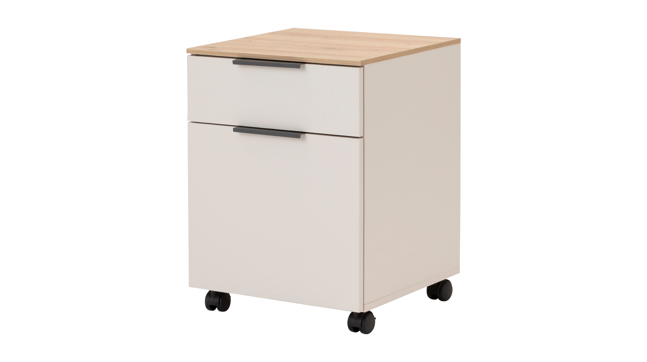 Rollcontainer beige Artisan Eiche 49 x 62 cm - SYNOS