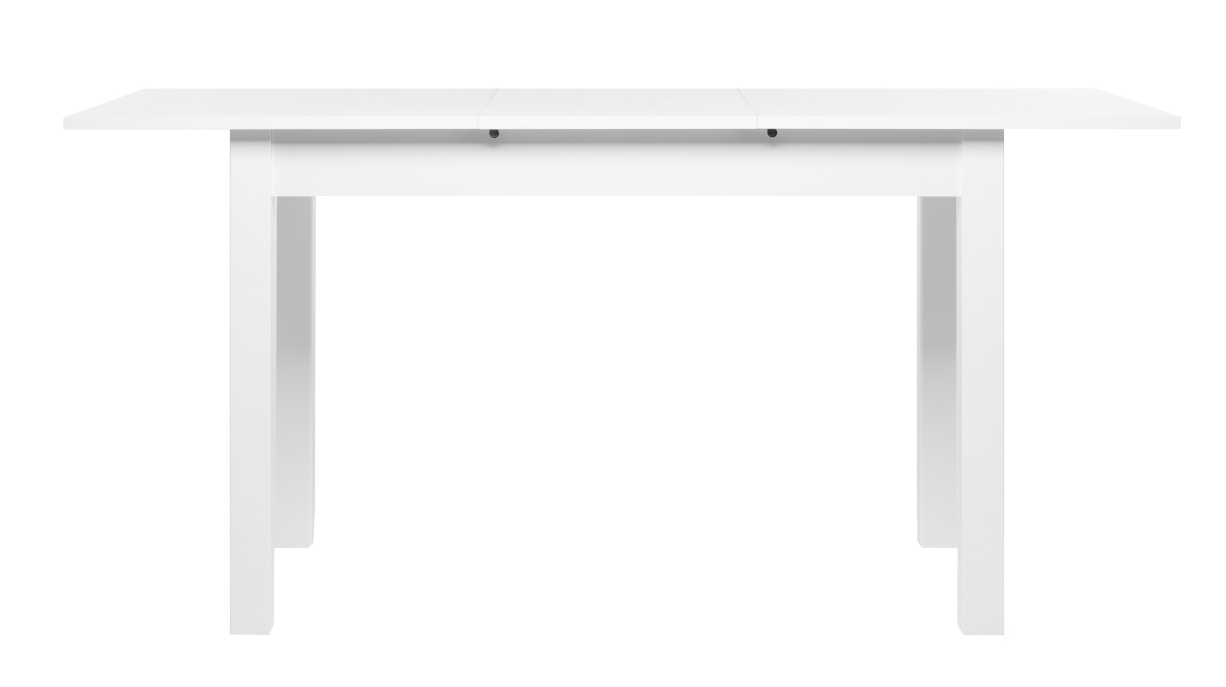 Esstisch 120 - 160 cm ausziehbar weiß - COBURG