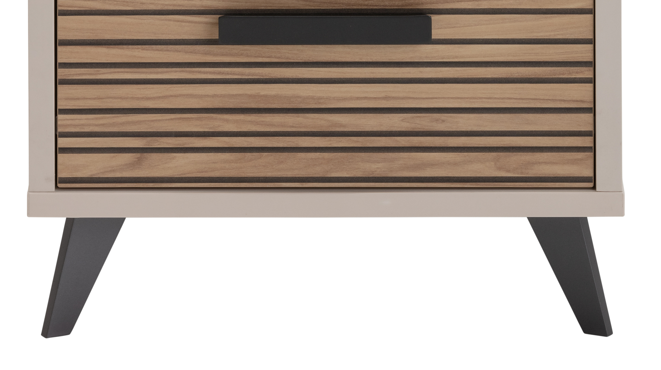 Nachttisch Eiche - beige - 50 x 55 cm - Nachtkommode - BRAVO
