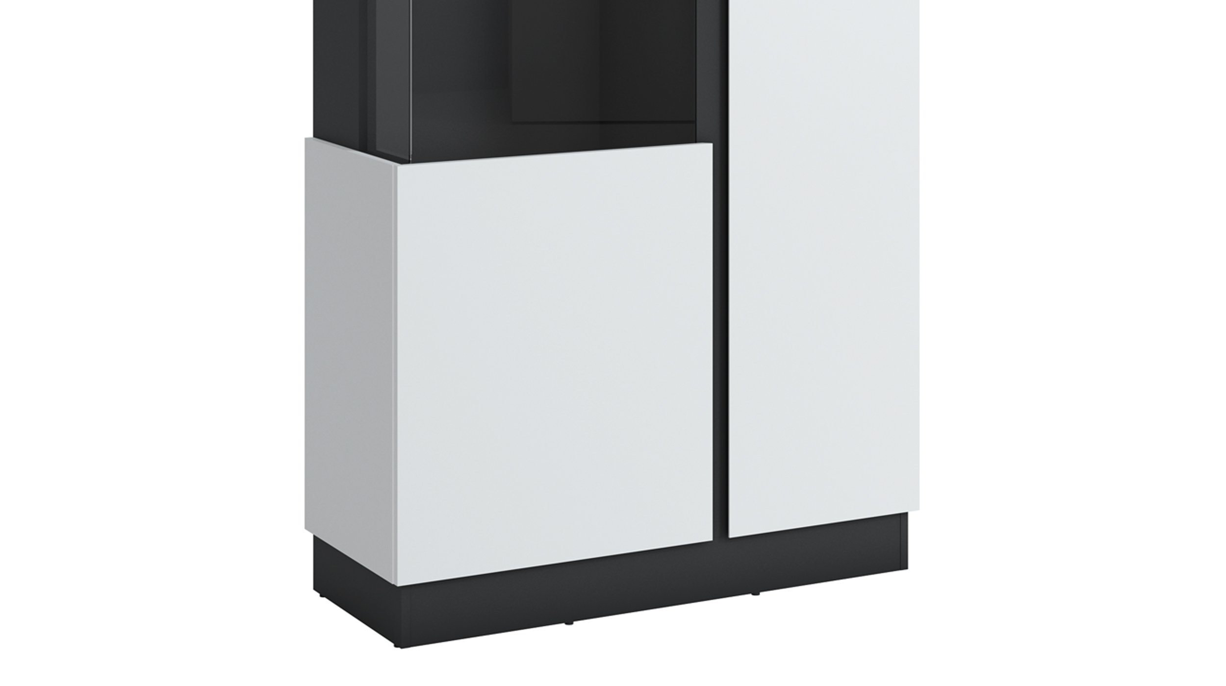 Vitrine mit Glastür alpinweiß B 104 x H 201 cm - CAMPANIA Vitrine mit Glastür alpinweiß B 104 x H 201 cm - CAMPANIA