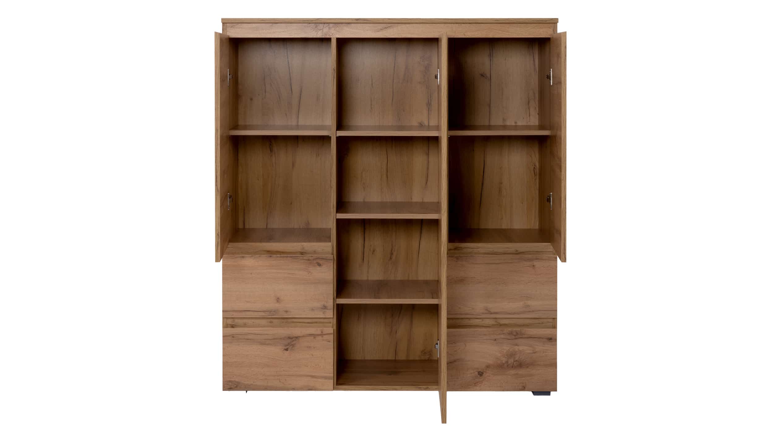 Highboard mit Schubladen - Honig Eiche 116 cm - IMAGE