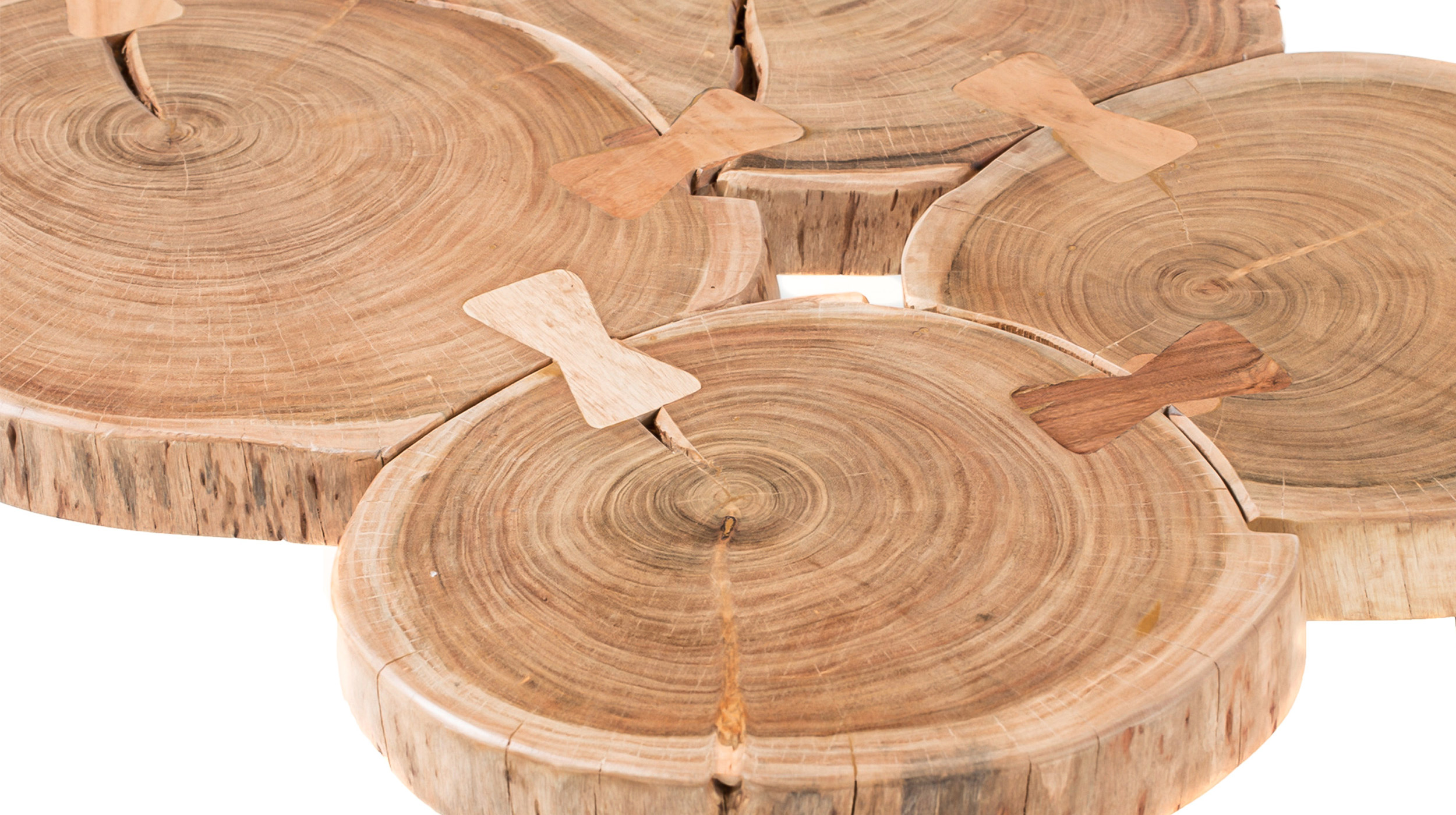 Couchtisch Akazie massiv lackiert 100 x 65 cm - COLE