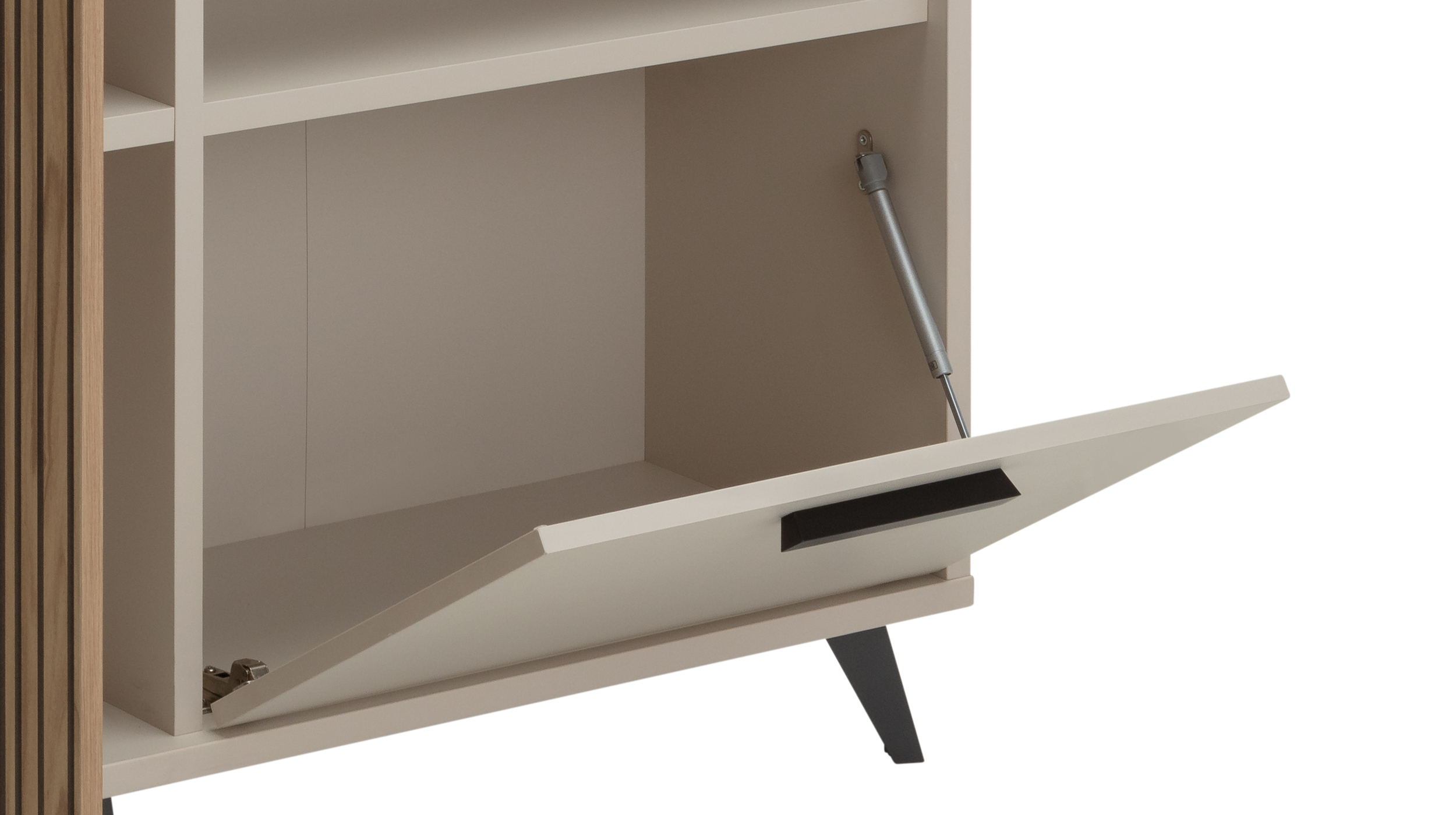 Highboard 2 Türen Eiche - beige - 101 cm - BRAVO